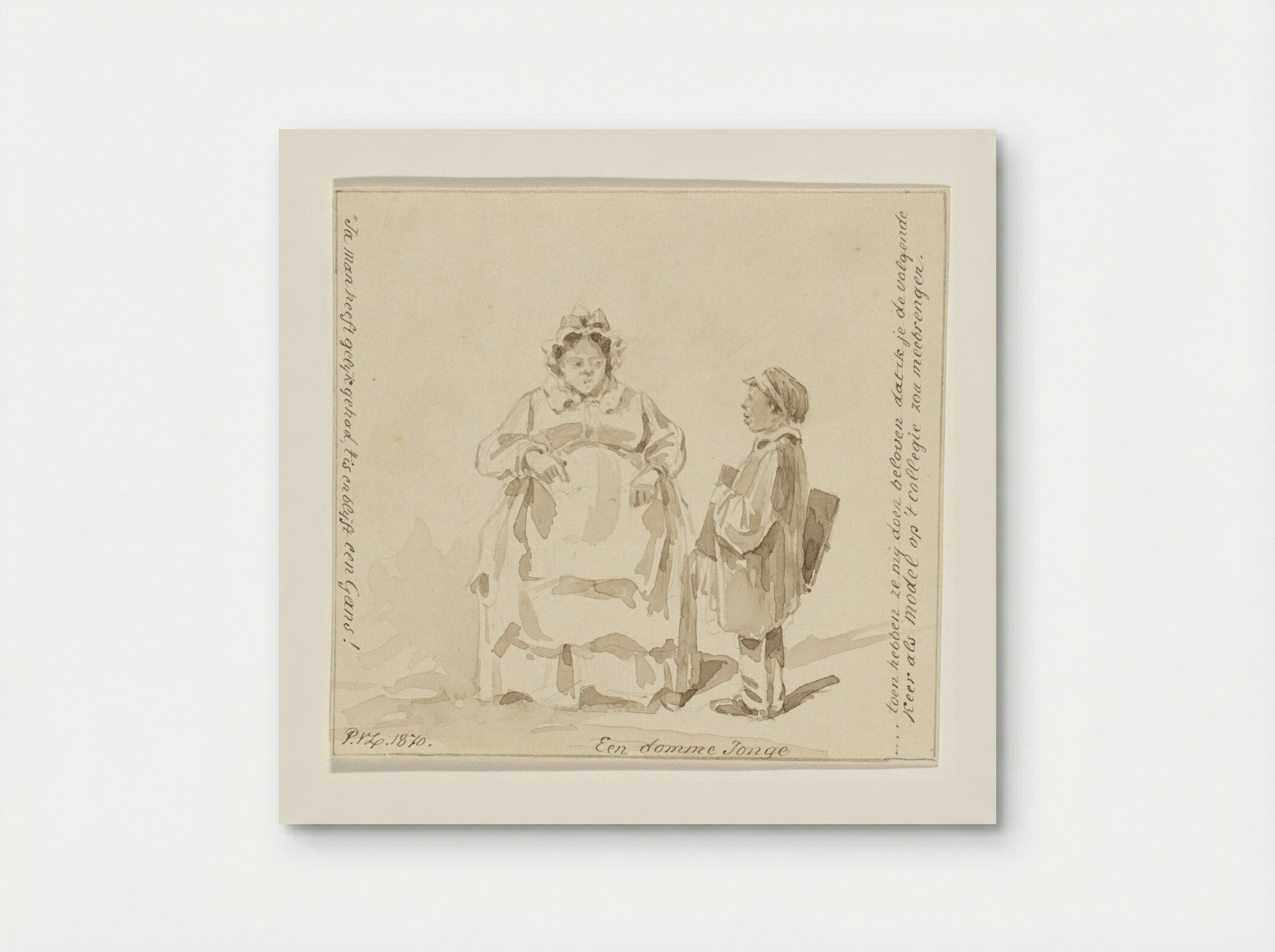 Een domme Jonge - Pieter van Loon - Poster