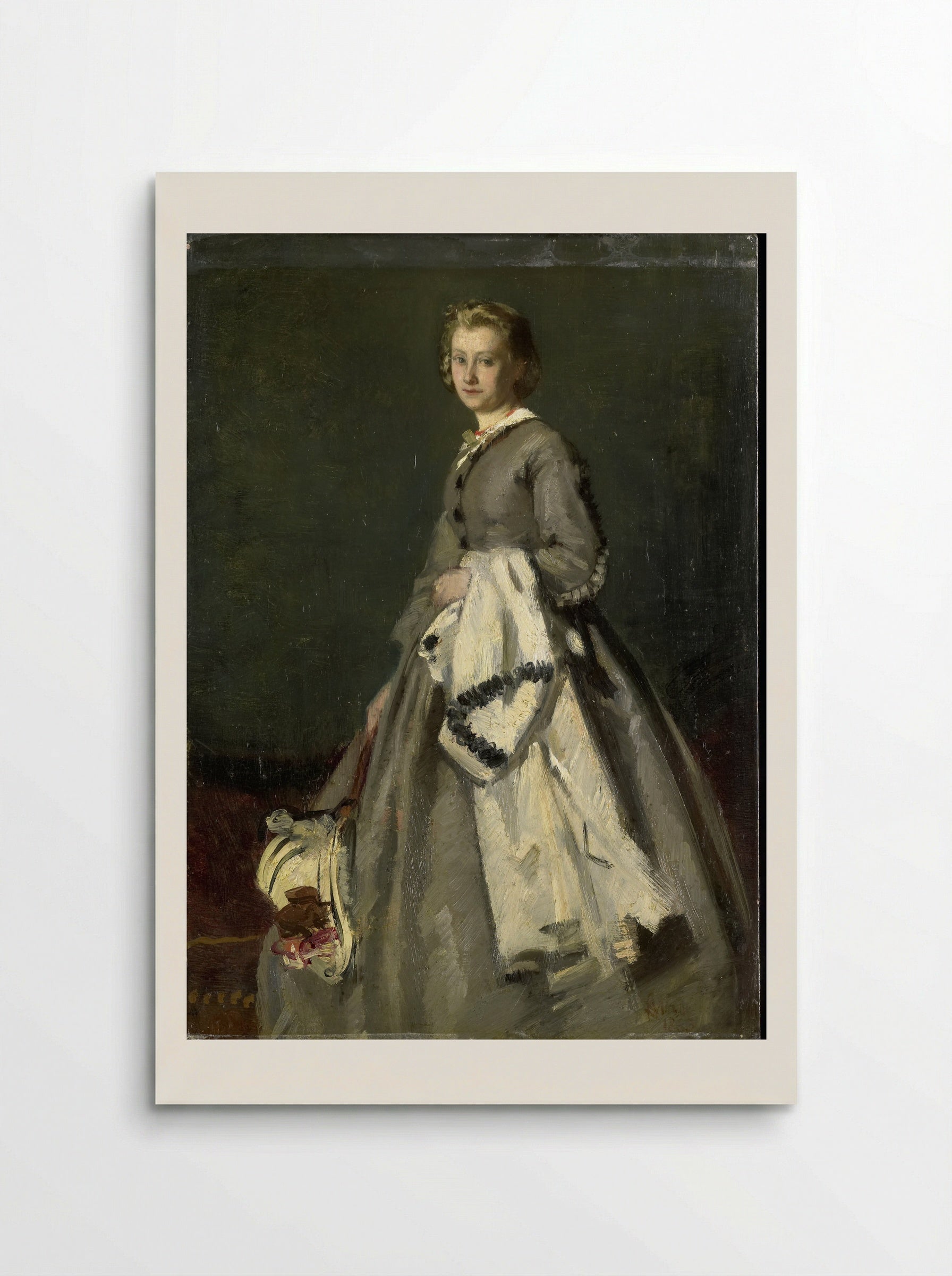 Een jonge vrouw - August Allebé - Poster