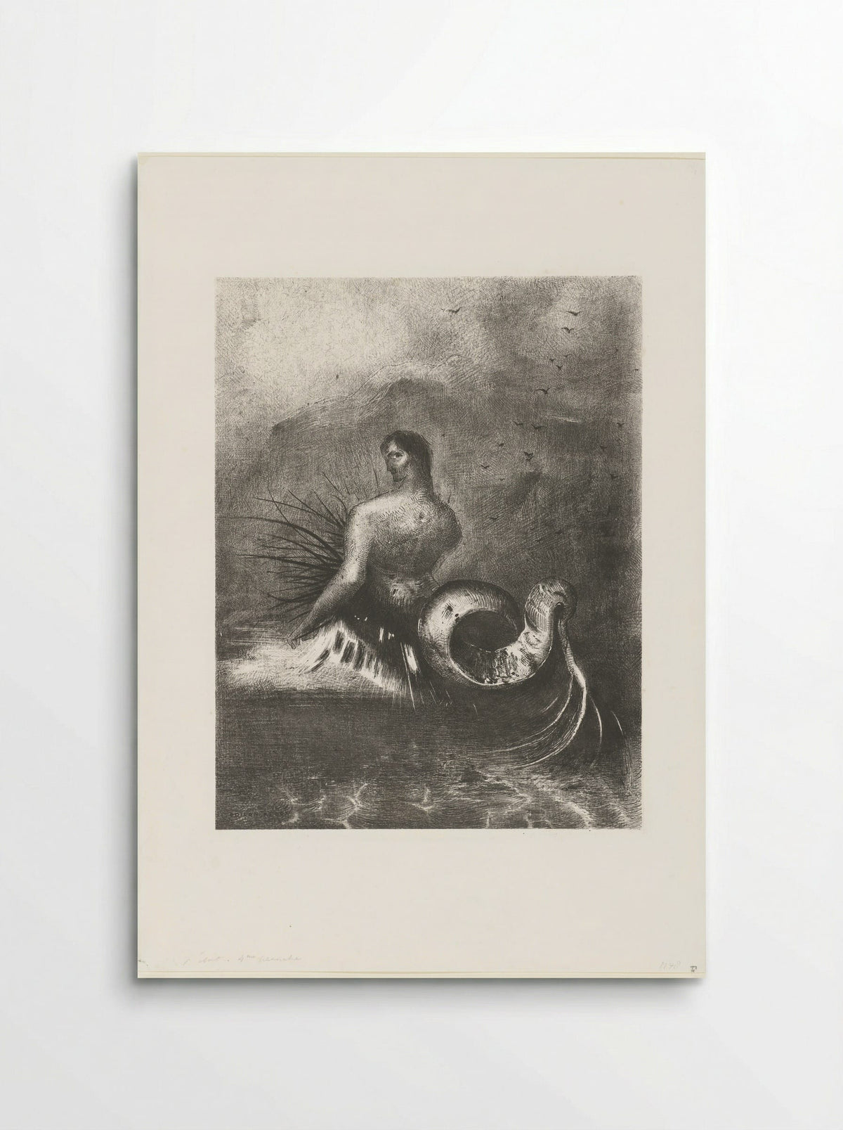 Een sirene boven de zee - Alfred Lemercier - Poster
