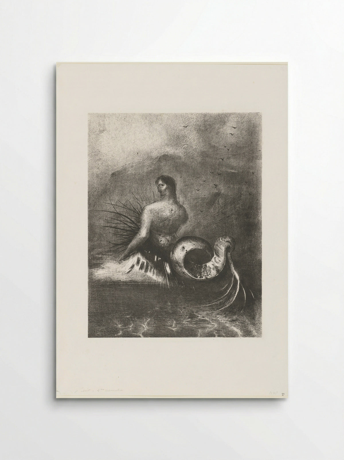 Een sirene boven de zee - Alfred Lemercier - Poster