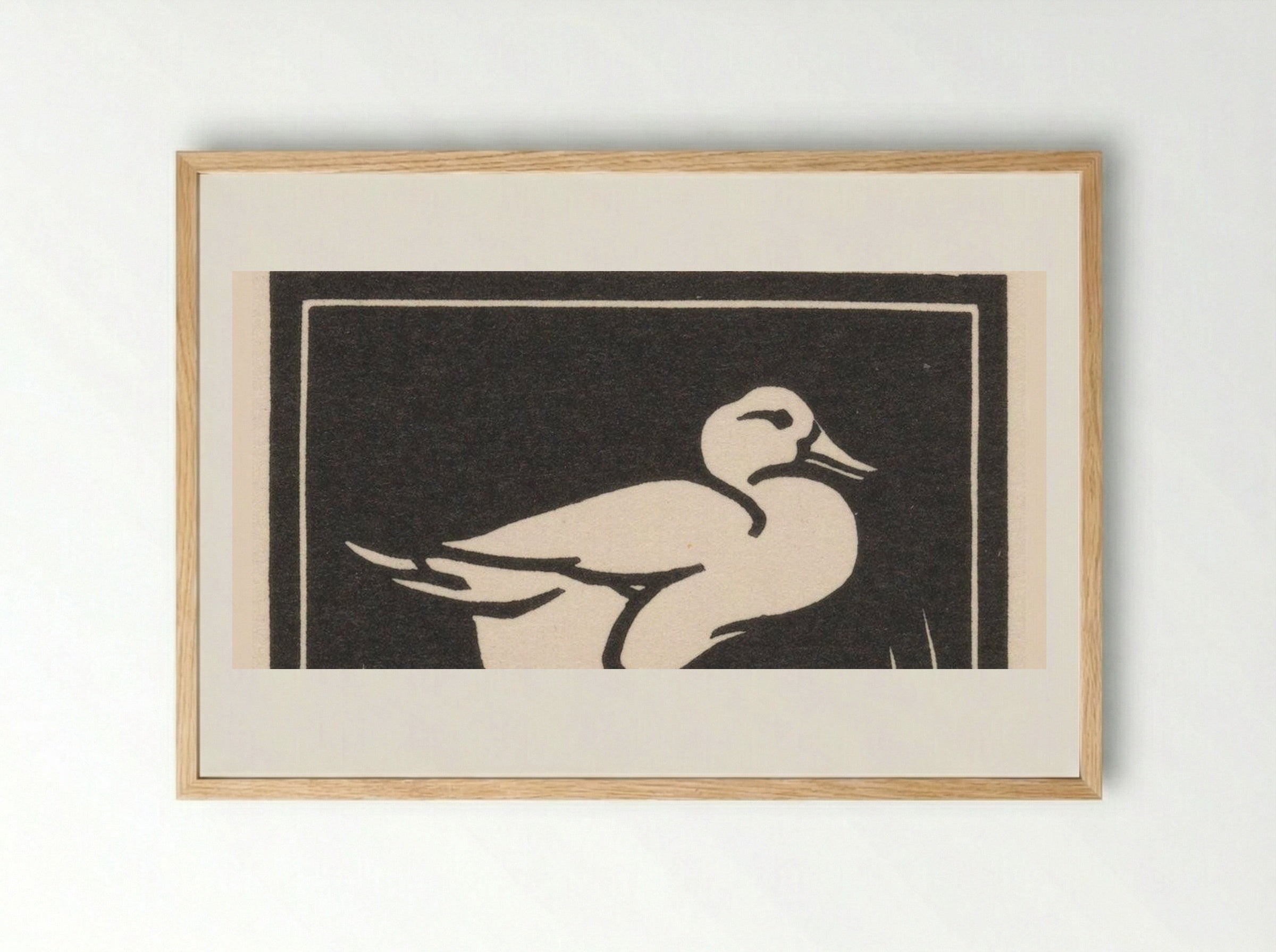 Eend (Duck) - Julie de Graag - Framed Print Wood