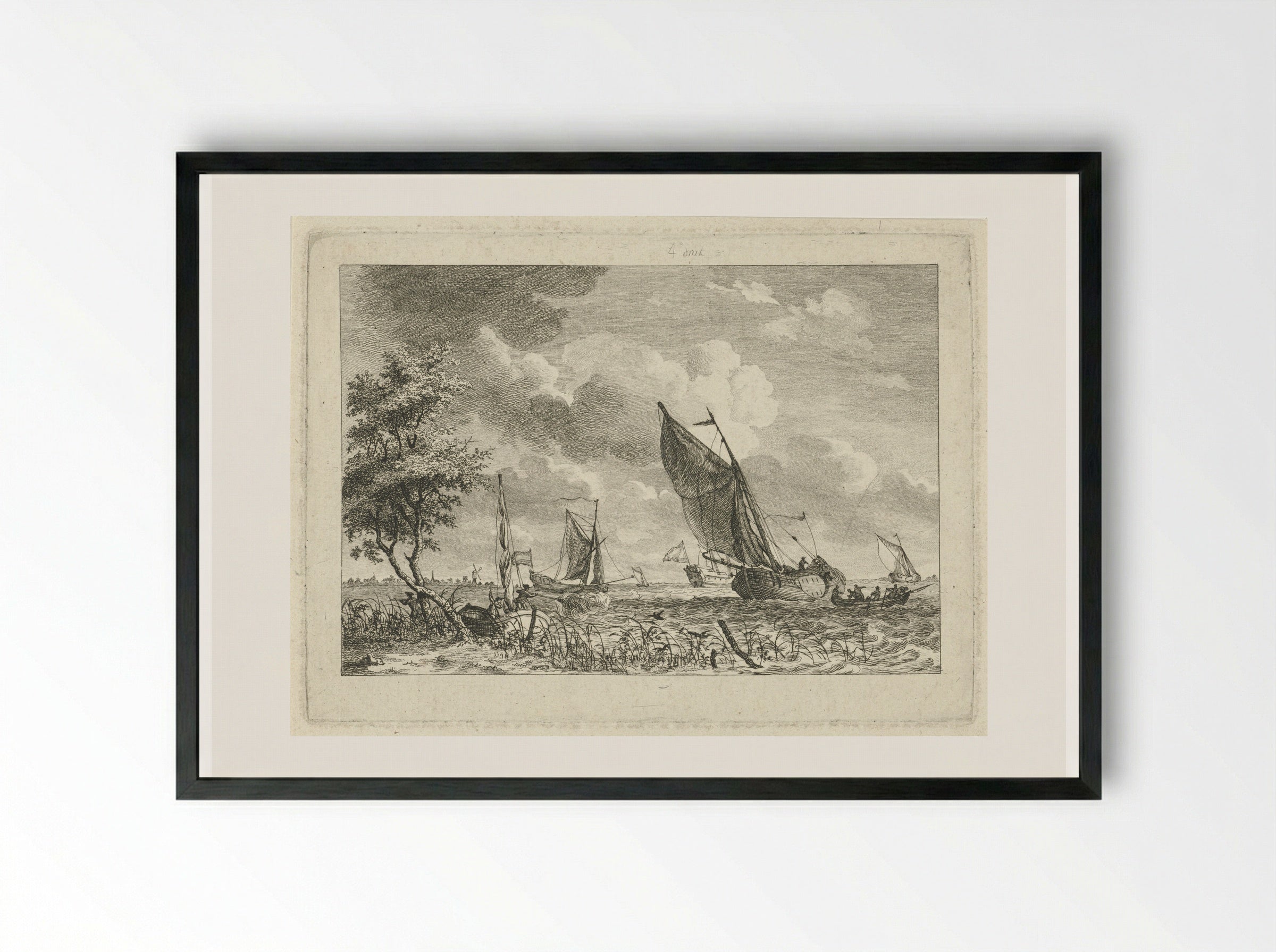 Eendenjagers - Gerrit Groenewegen - Framed Print Black