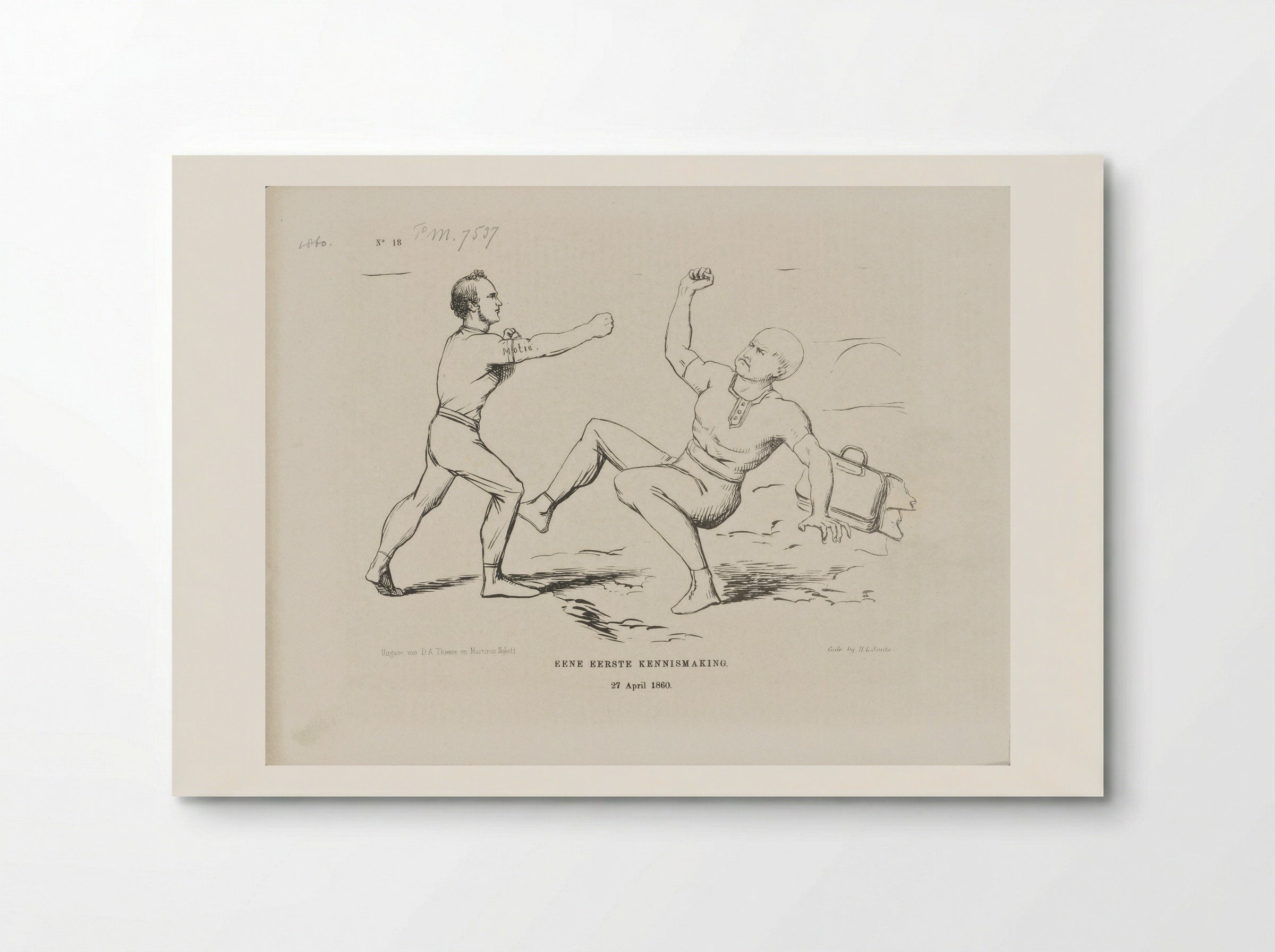 Eene Eerste Kennismaking - Johan Michaël Schmidt Crans - Poster