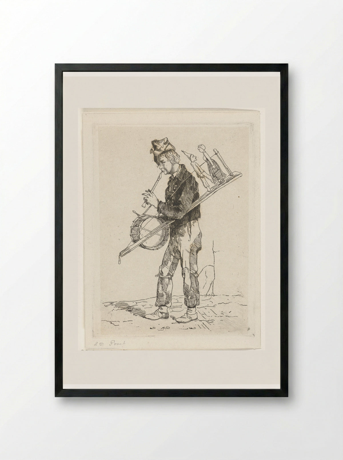 Eenmansorkest - Jacobus Ludovicus Cornet - Framed Print Black