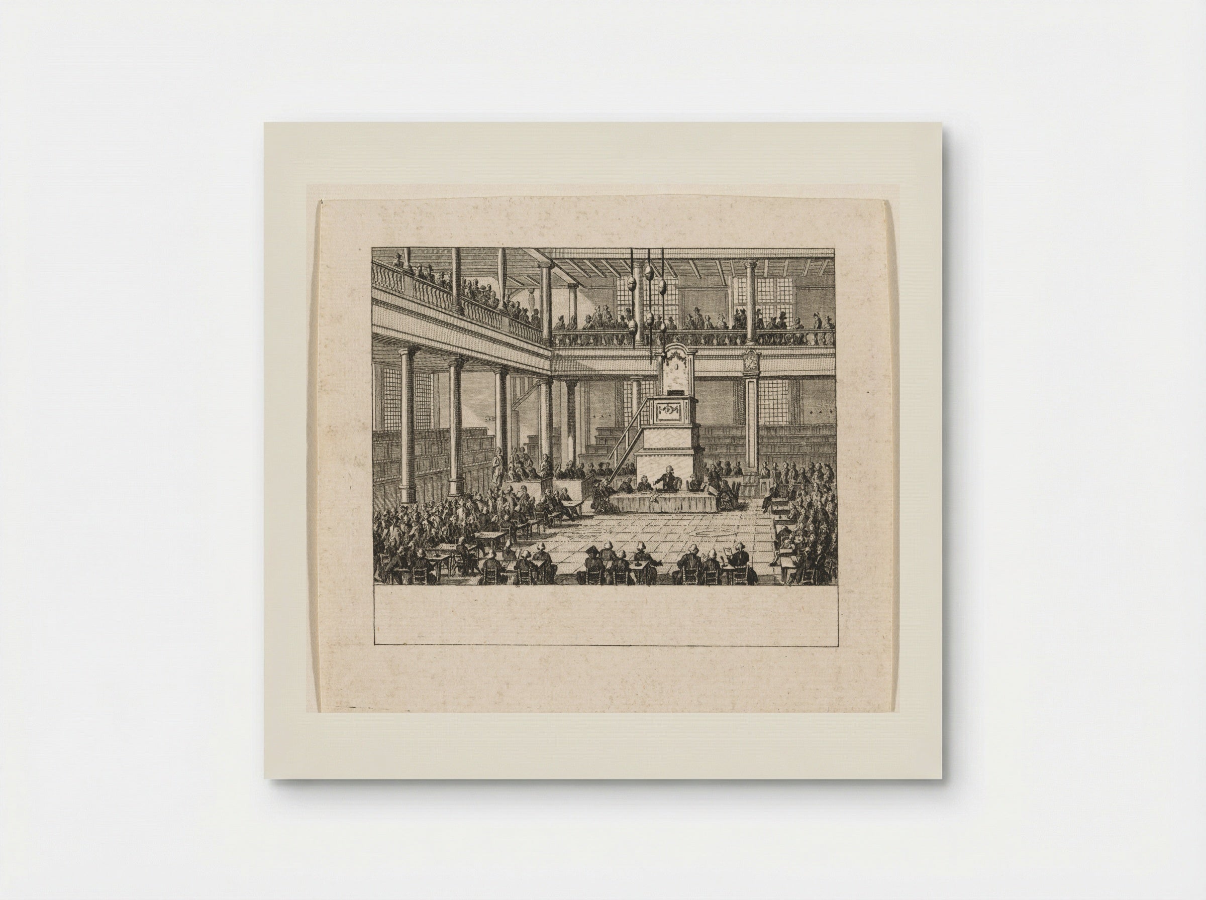 Eerste algemene vergadering van de Maatschappij tot Nut van 't Algemeen - Cornelis Brouwer - Poster