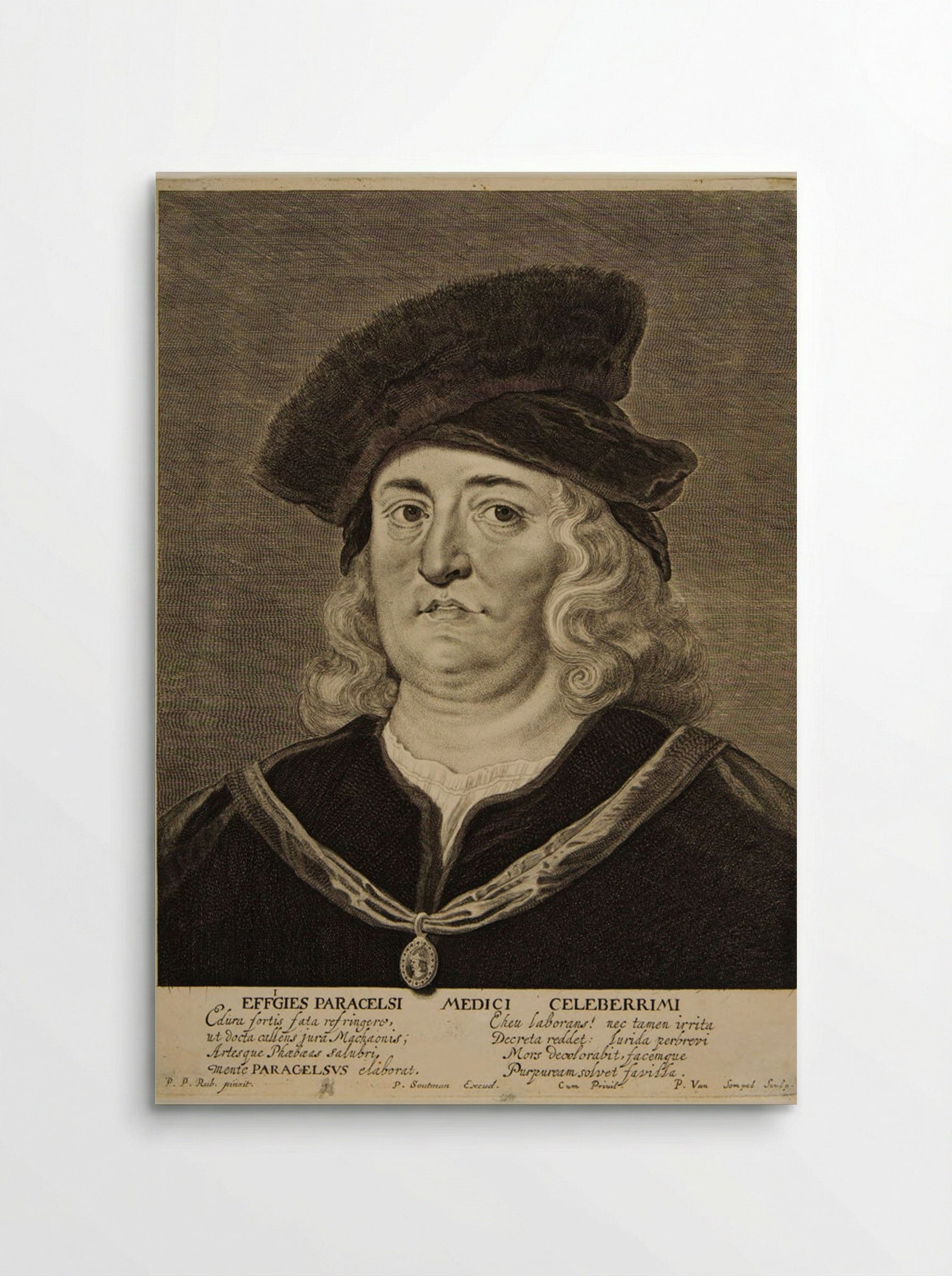 Effigies Paracelsi Medici Celeberrimi - Pieter van Sompel - Poster