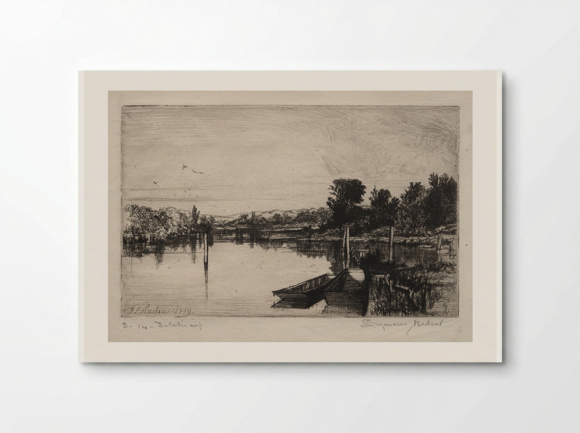 Egham - Francis Seymour Haden - Poster