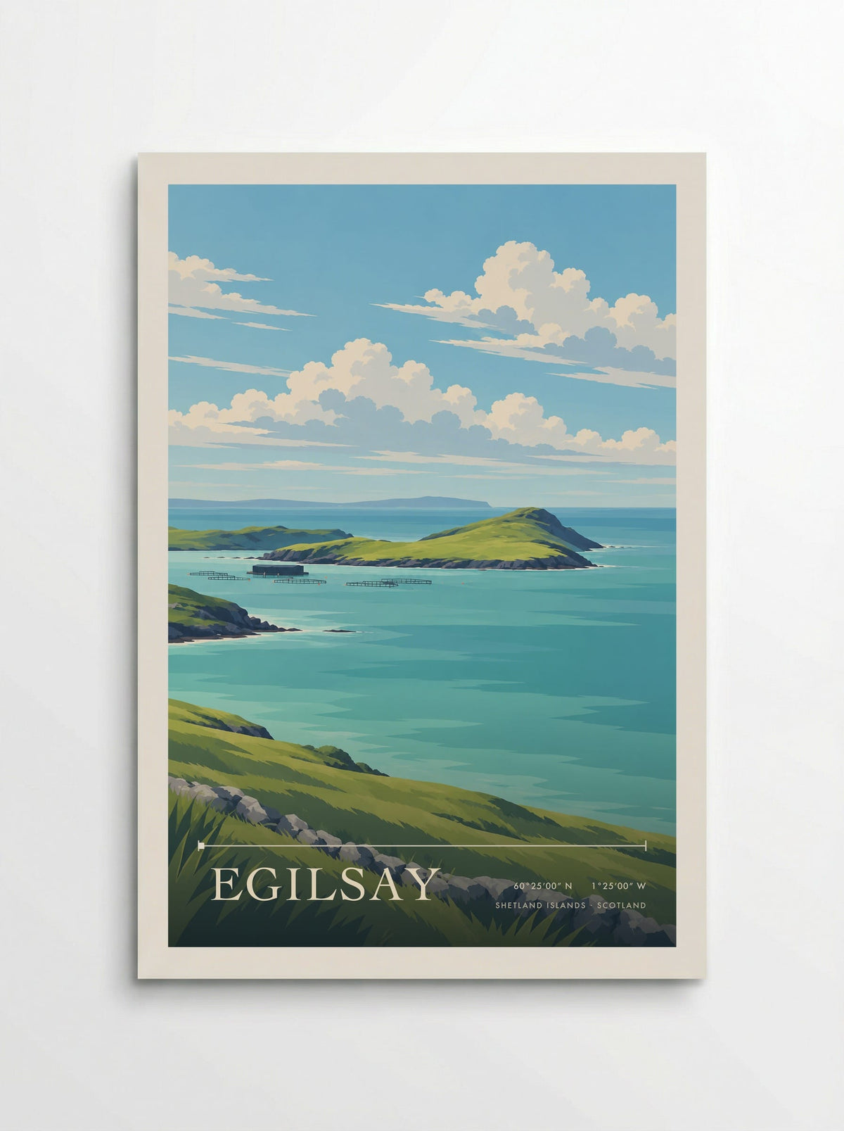 Egilsay, Shetland Islands | Travel Poster - Poster
