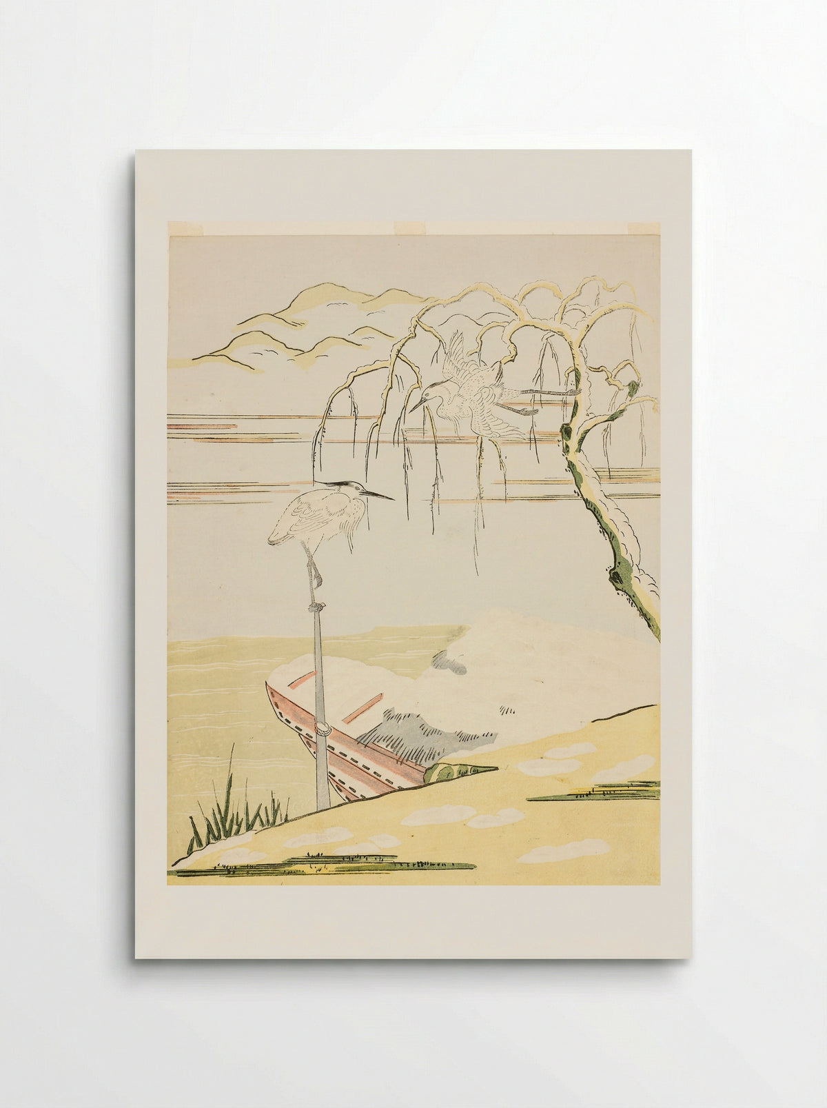 Egrets in the Snow - Suzuki Harunobu - Poster