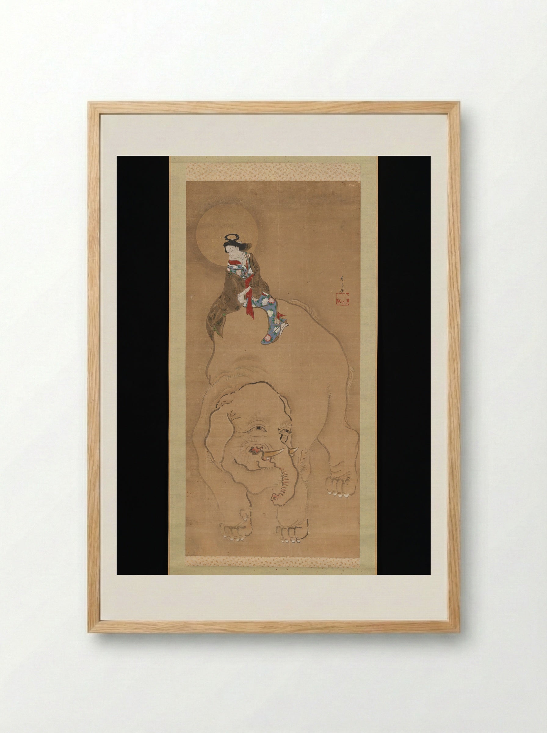 Eguchi no Kimi - Katsukawa Shuntei - Framed Print Wood