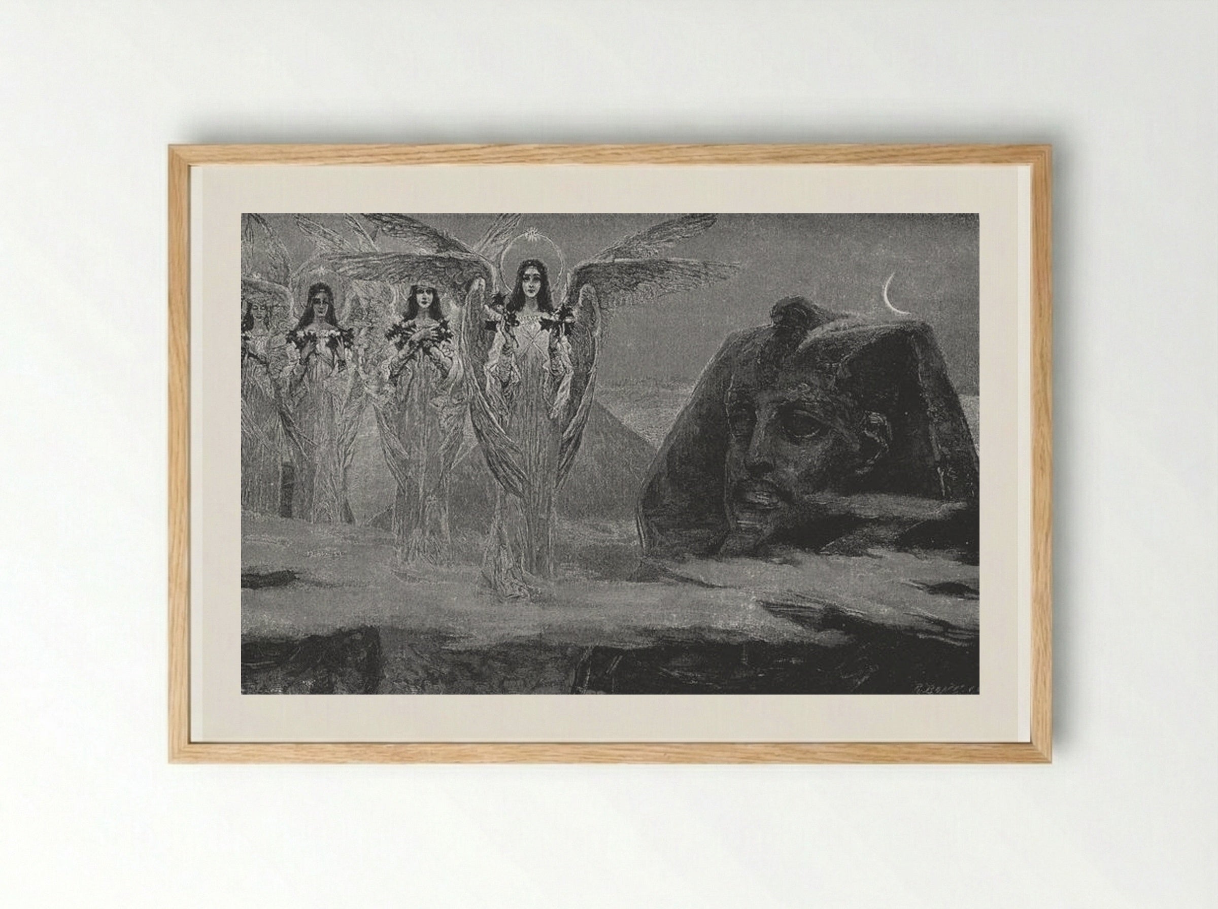 Egypt Receives the Light - Wilhelm Kotarbinski - Framed Print Wood