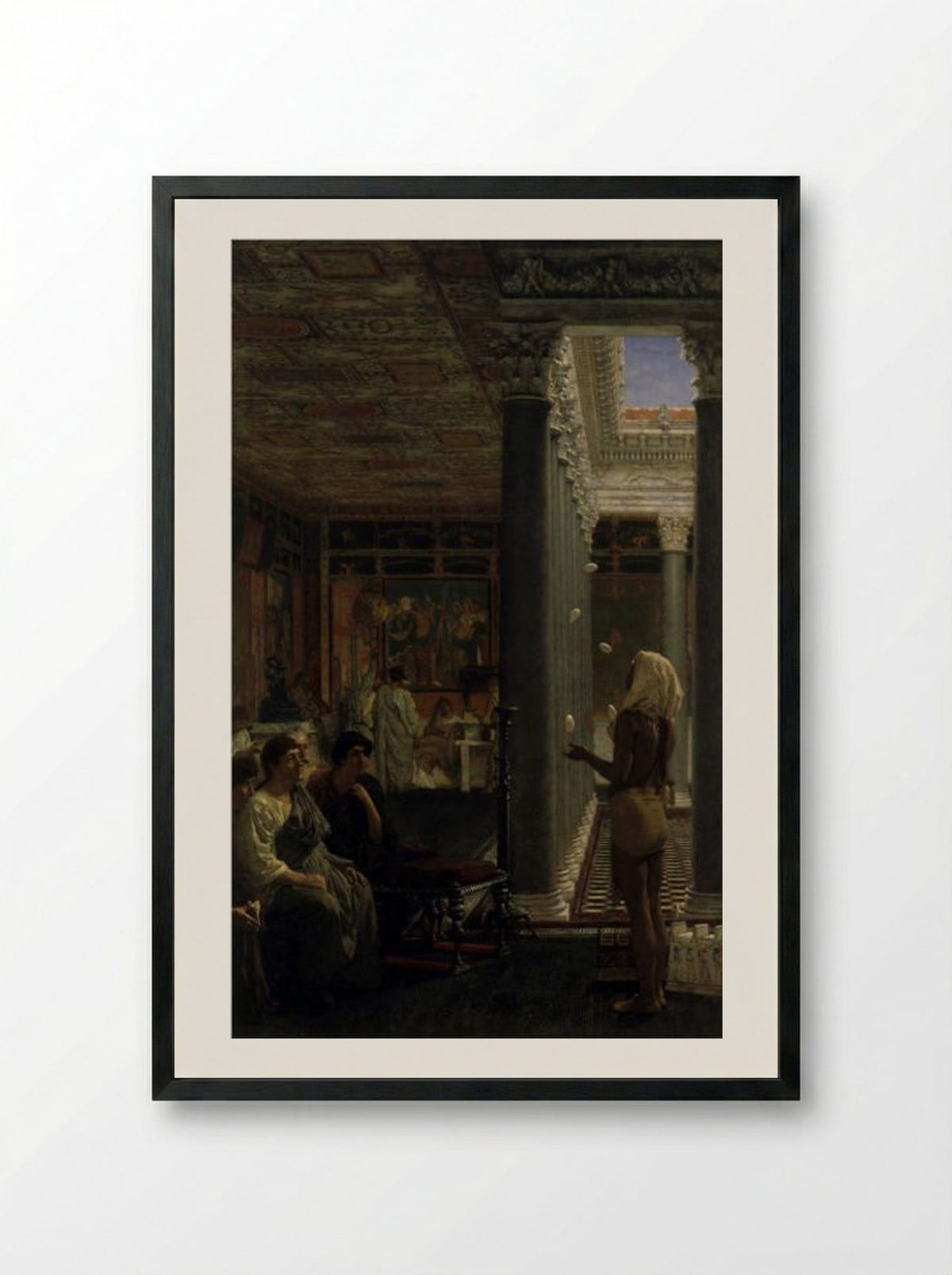 Egyptian Juggler - Sir Lawrence Alma-Tadema - Framed Print Black