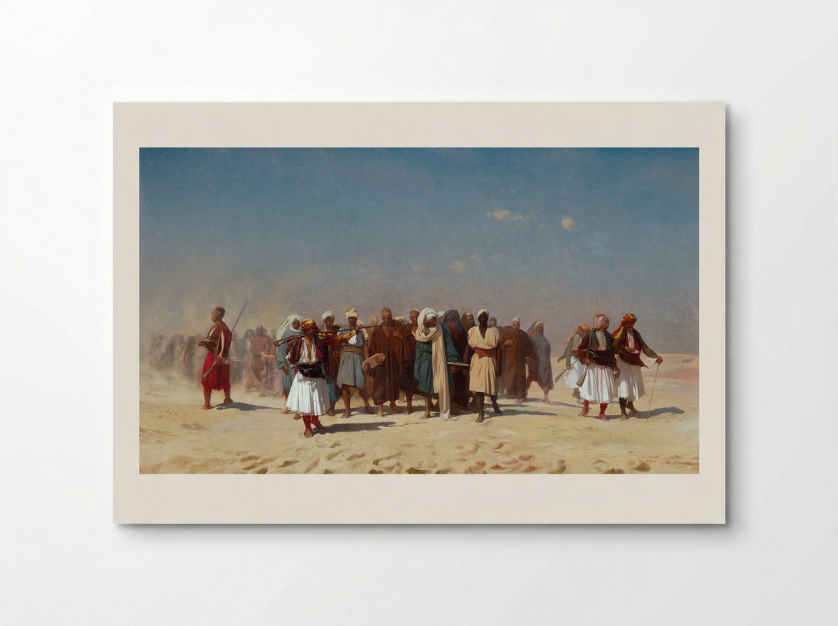 Egyptian Recruits Crossing the Desert - Jean-Léon Gérôme - Poster