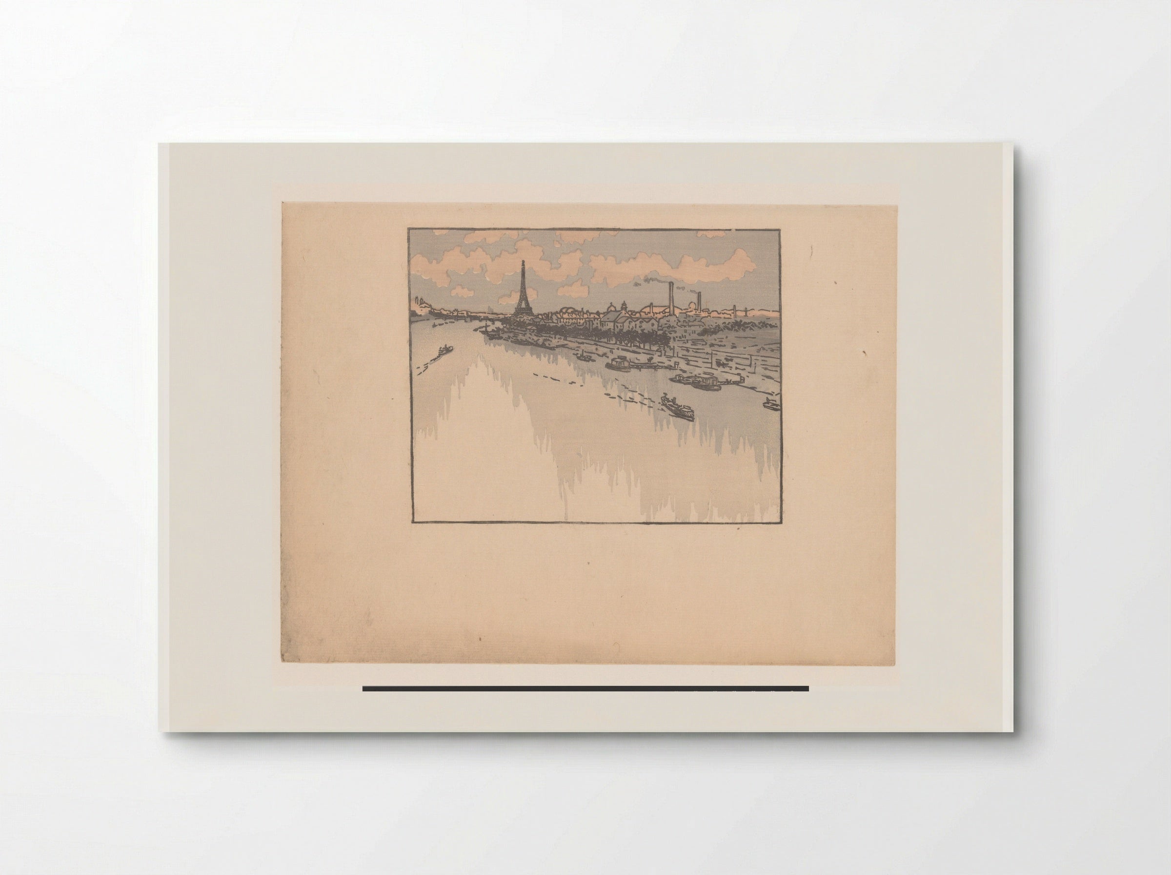Eiffeltoren gezien van het viaduct van Auteuil - Henri Rivière - Poster