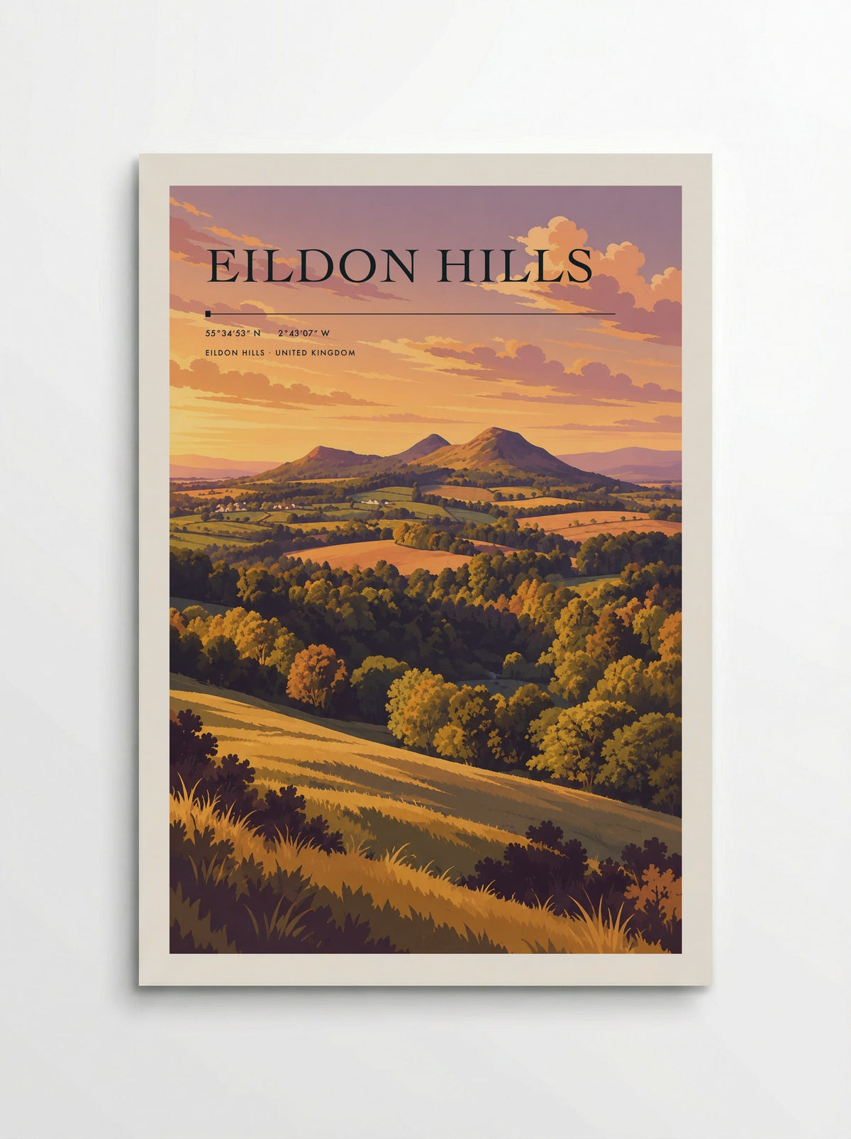 Eildon Hills | Travel Poster - Poster