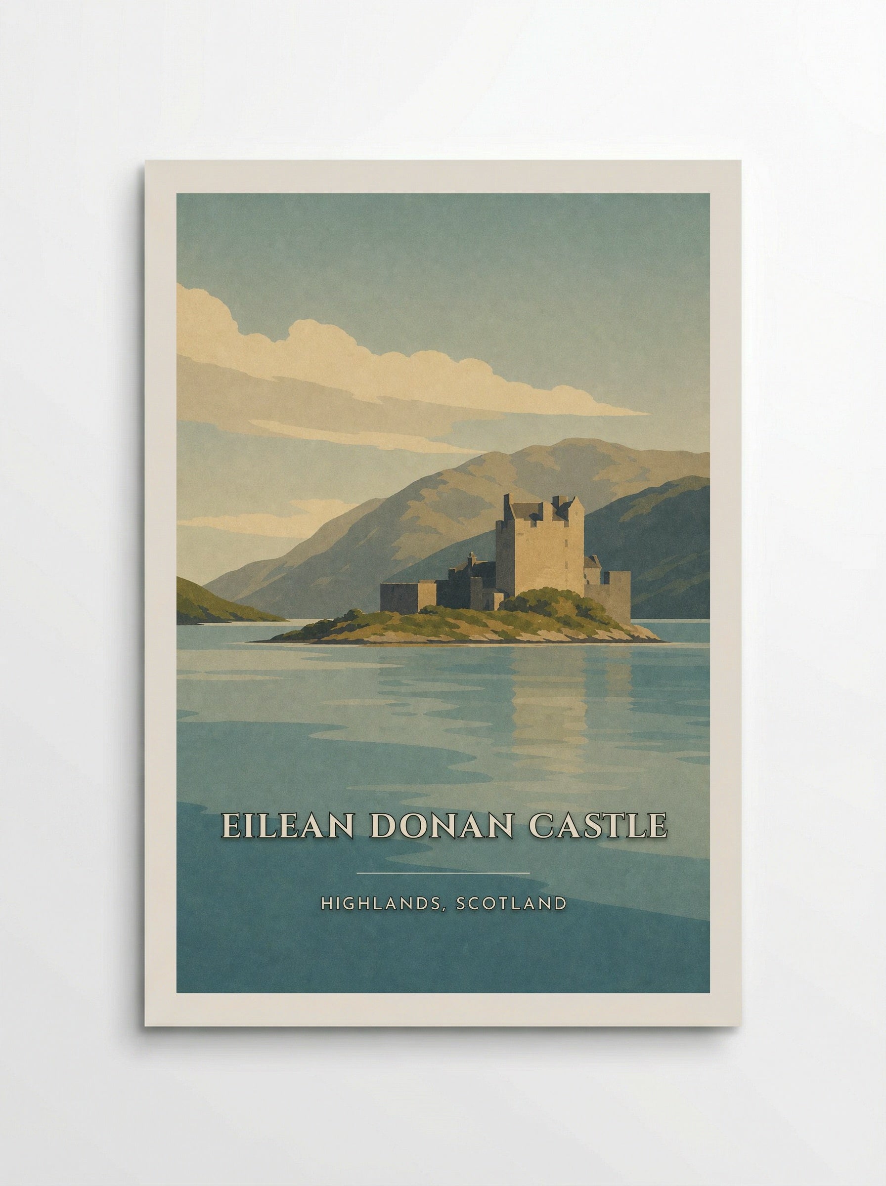 Eilean Donan Castle Travel Poster Artwork - Poster