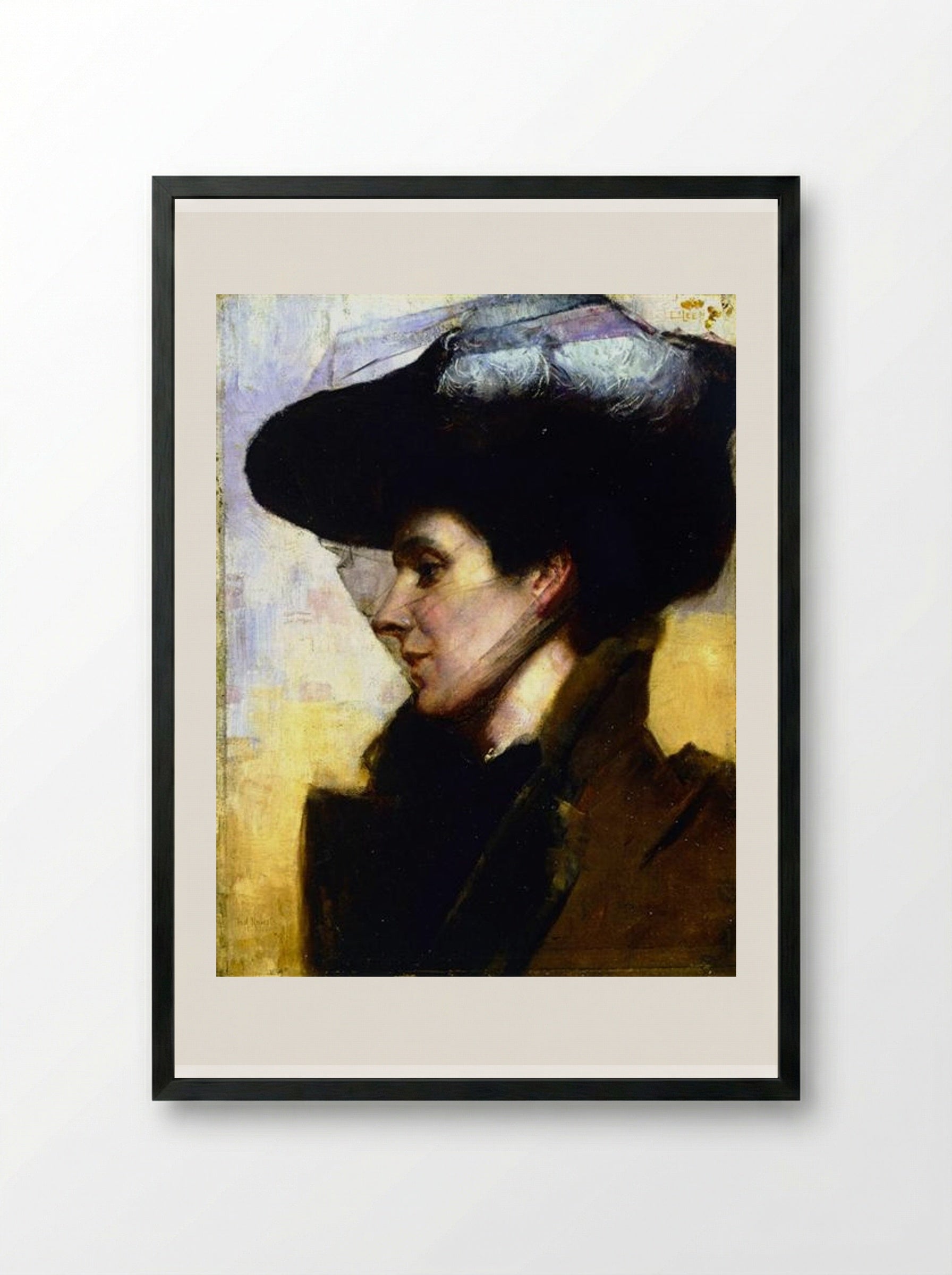 Eileen - Tom Roberts - Framed Print Black