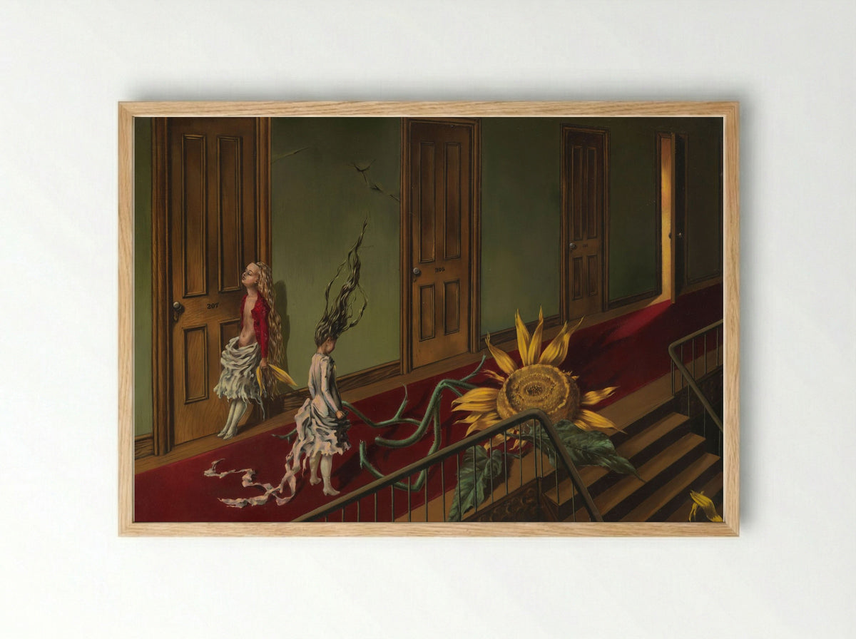 Eine Kleine Nachtmusik - Dorothea Tanning - Framed Print Wood