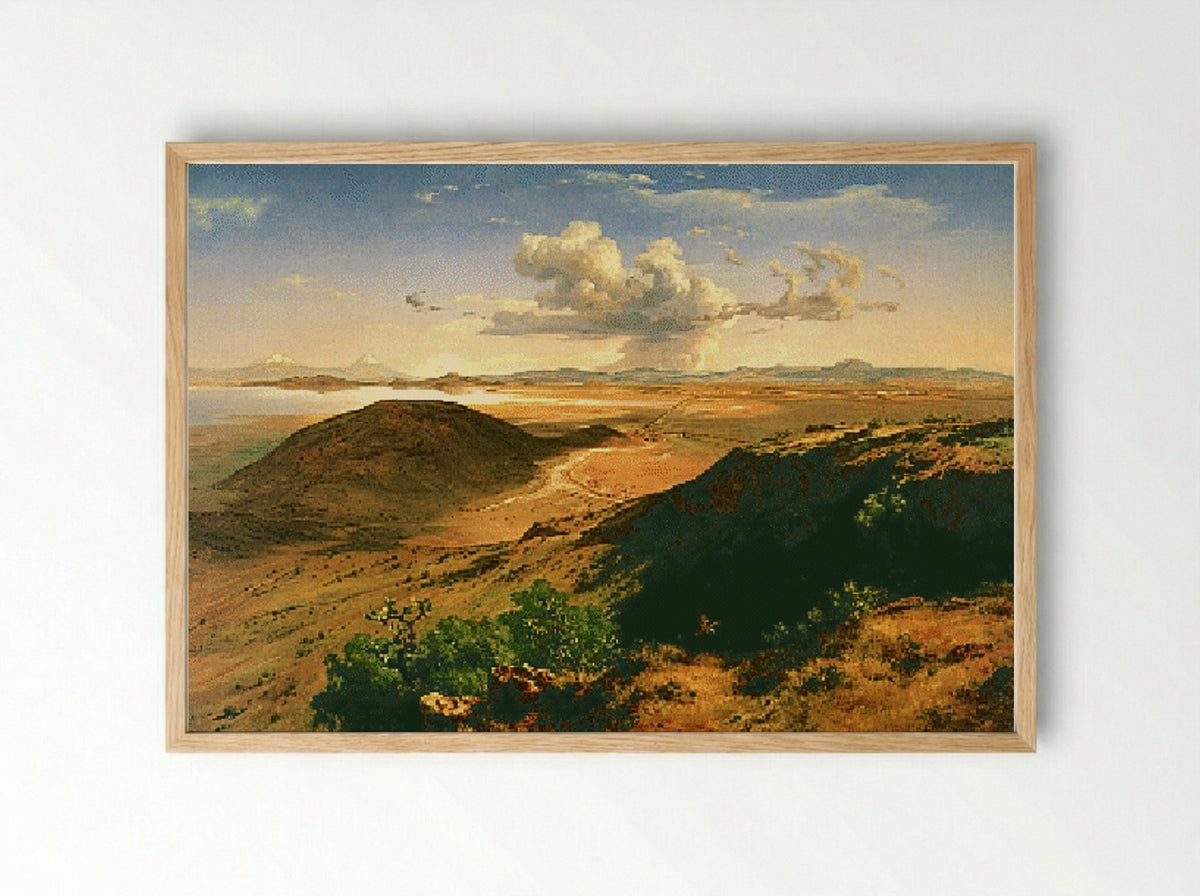 El valle de México - José María Velasco Gómez - Framed Print Wood