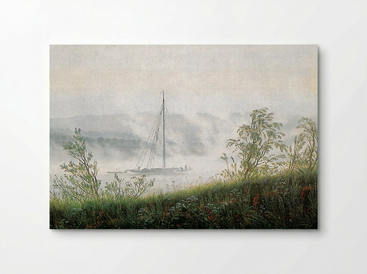 Elbschiff in early morning fog - Caspar David Friedrich - Poster