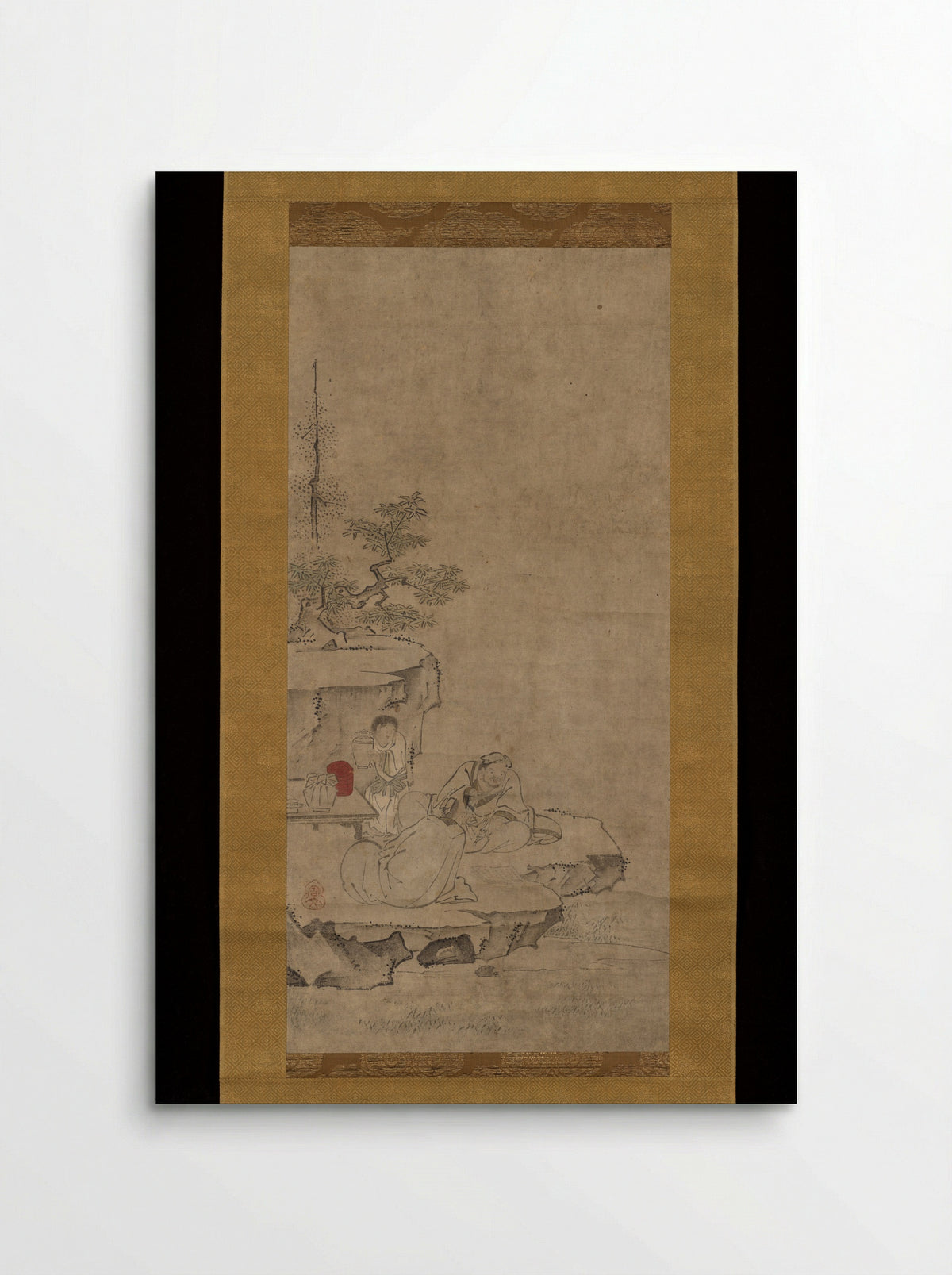 Elegant Conversation in Mountains - Tenshō Shūbun - Poster