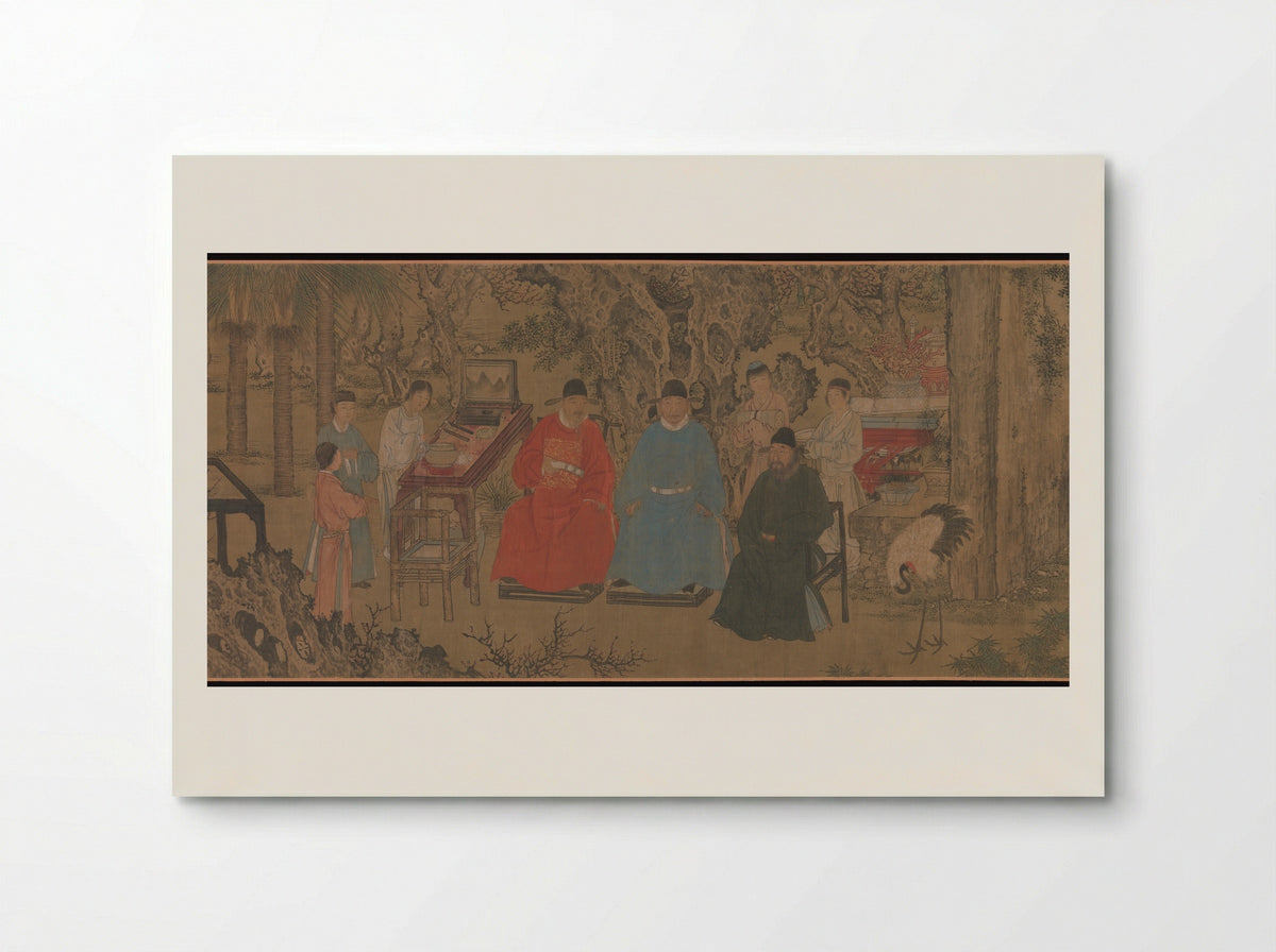Elegant Gathering in the Apricot Garden - Xie Huan - Poster