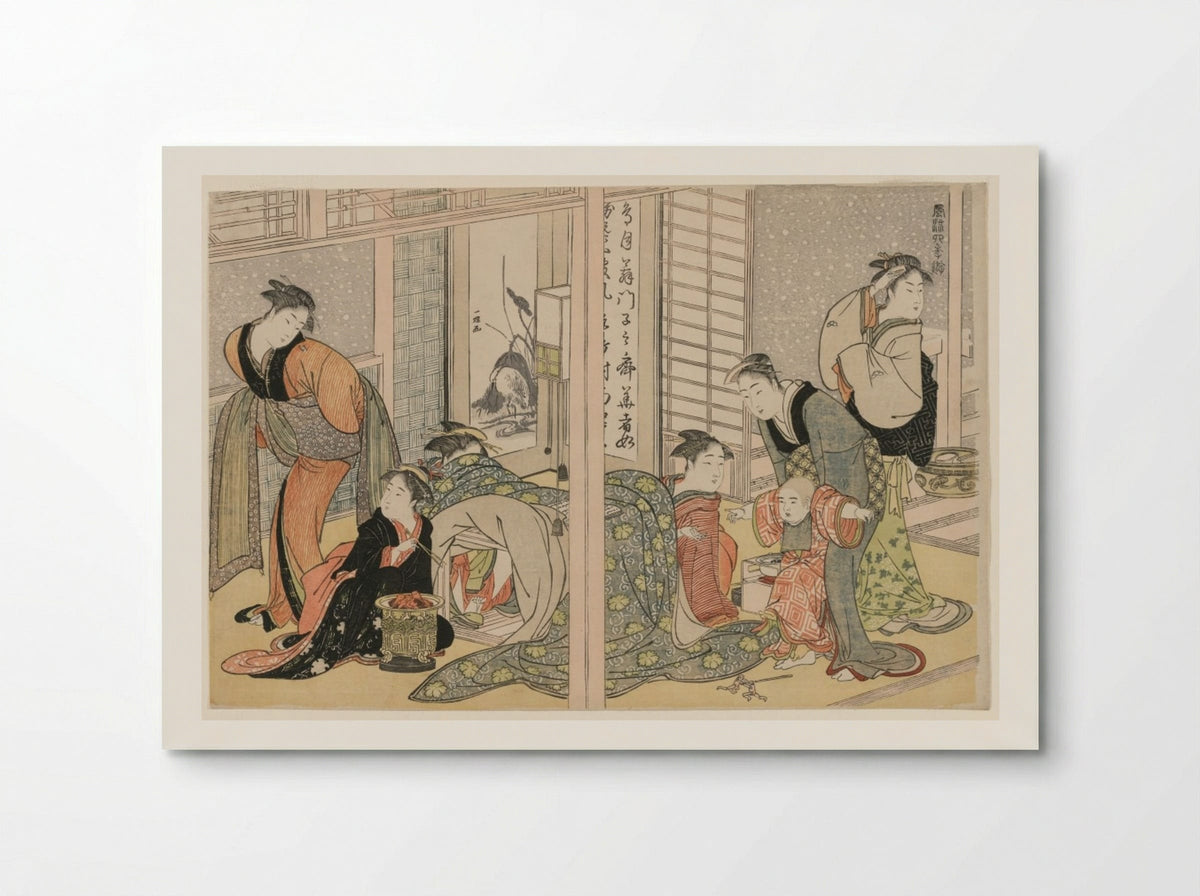 Elegant Pleasures of the Four Seasons - Kitagawa Utamaro - Poster