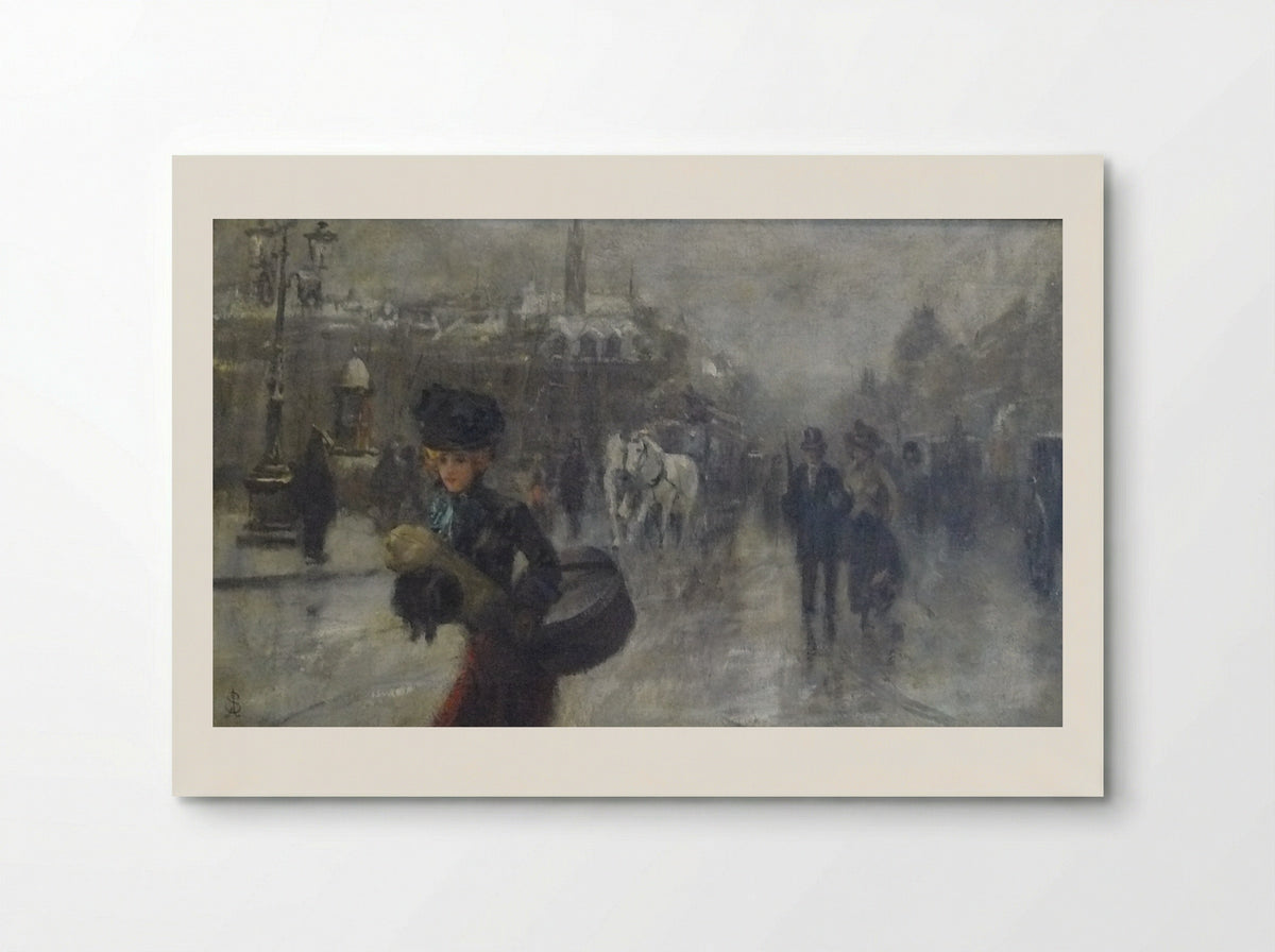 Elegant on the Boulevards - Alfred Stevens - Poster