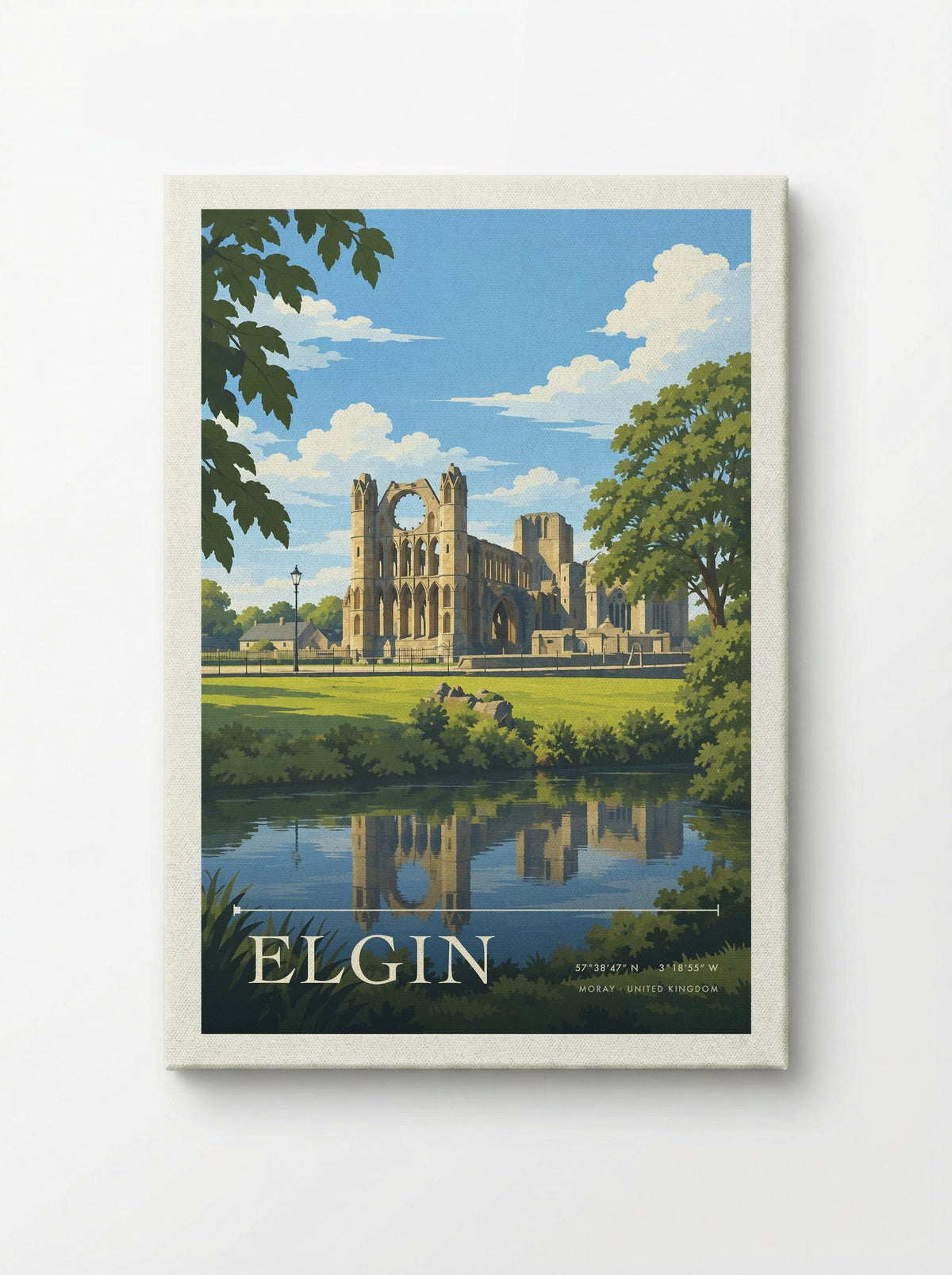 Elgin, Moray | Travel Poster - Canvas