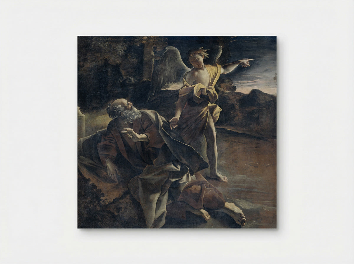 Elijah Fed by an Angel - Giovanni Lanfranco - Poster
