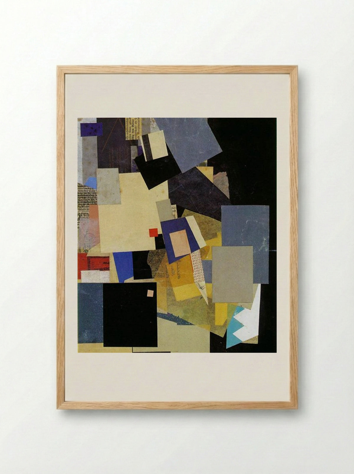 Elikan - Kurt Schwitters - Framed Print Wood