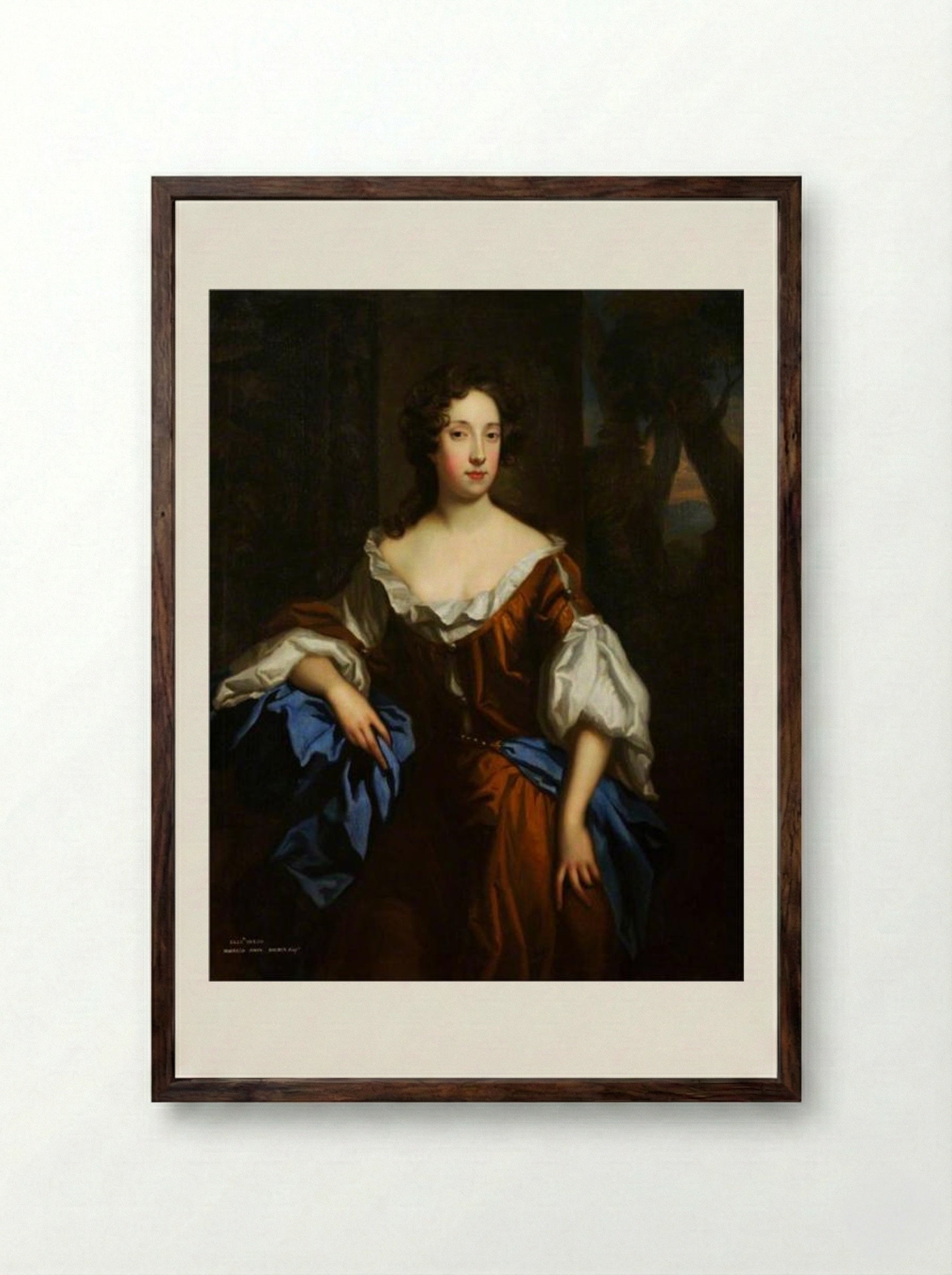 Elizabeth Mulso - John Riley - Framed Print Dark Wood