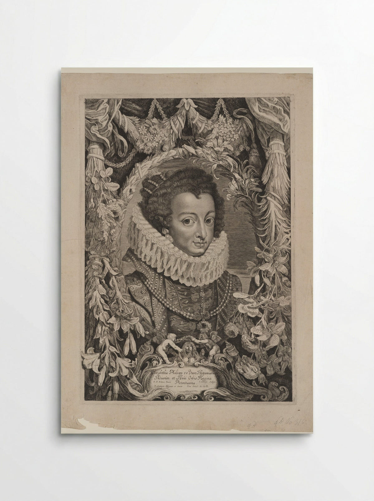 Elizabeth of Bourbon, Queen of Spain - Jacob Louÿs - Poster