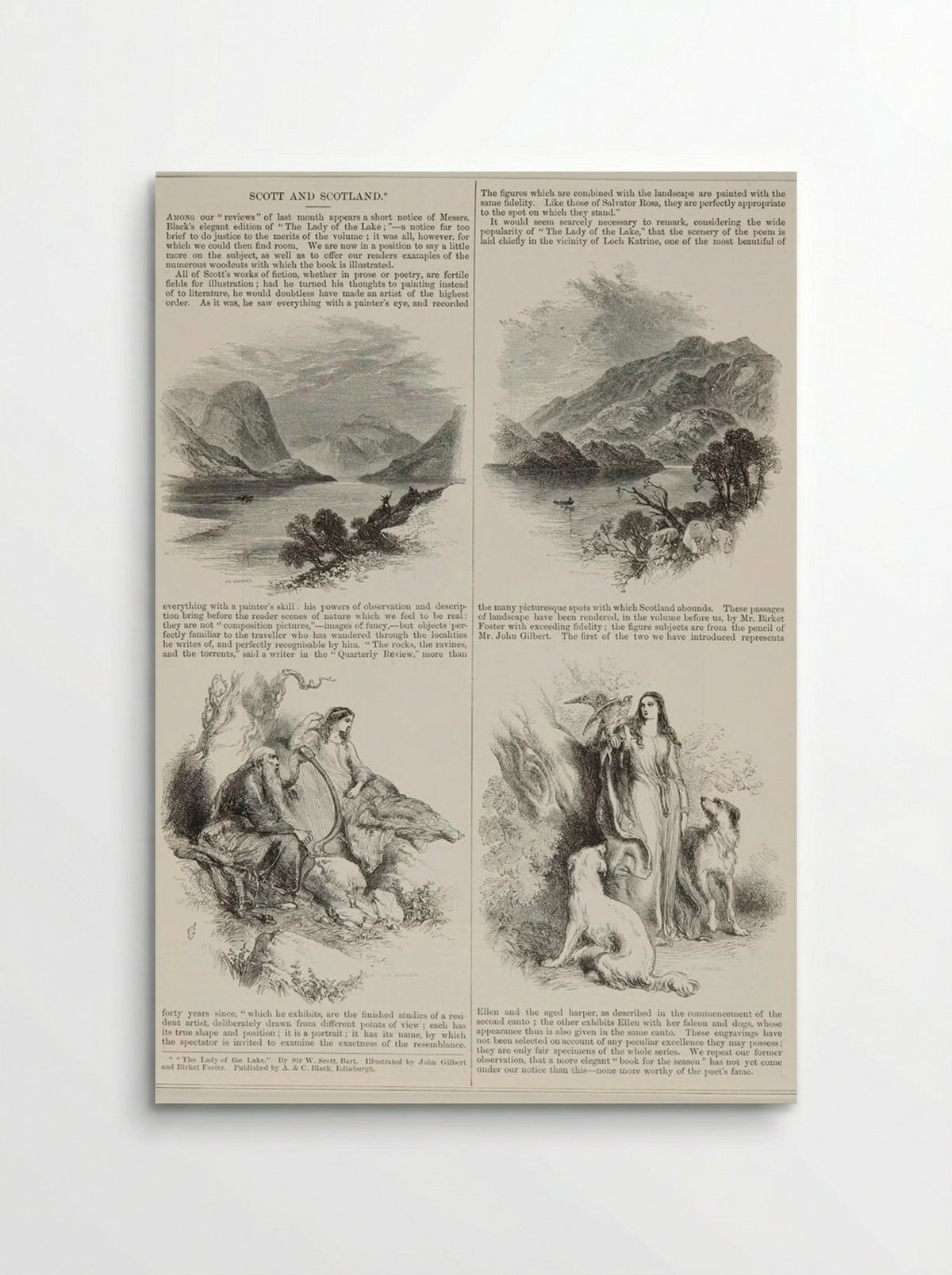 Ellen and the Harper - Josiah Wood Whymper - Poster