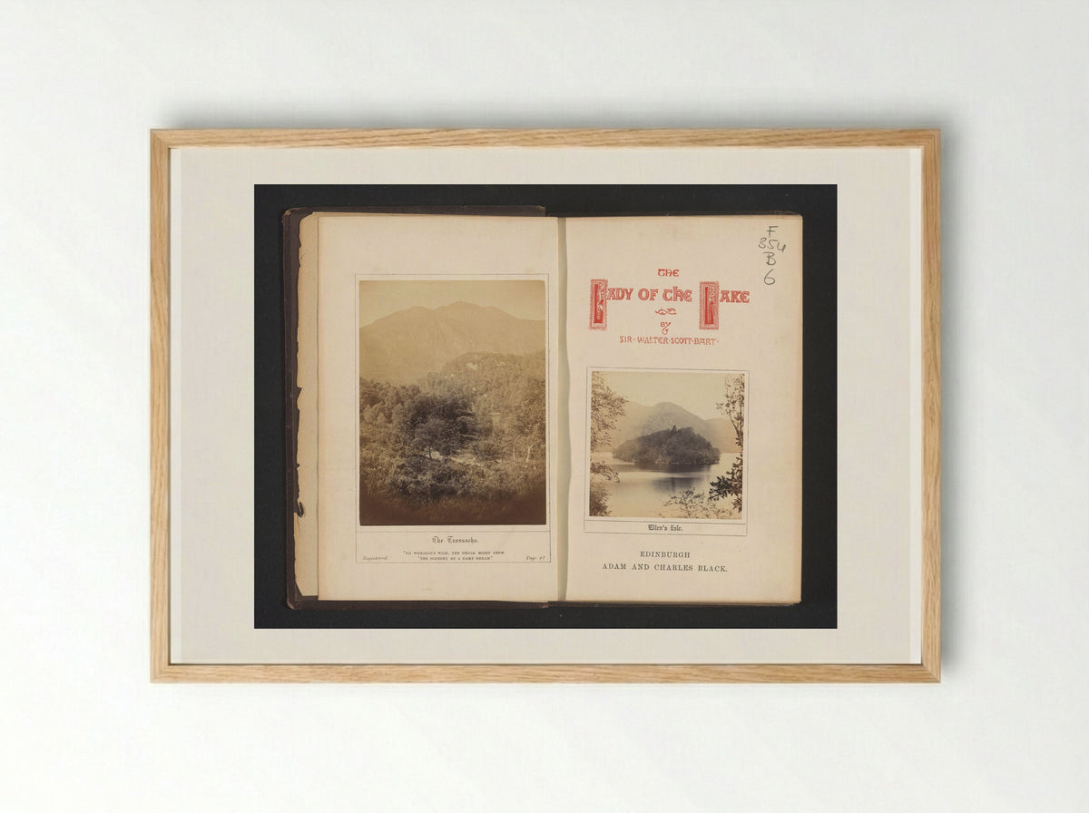 Ellen's Isle in Loch Katrine - George Washington Wilson - Framed Print Wood