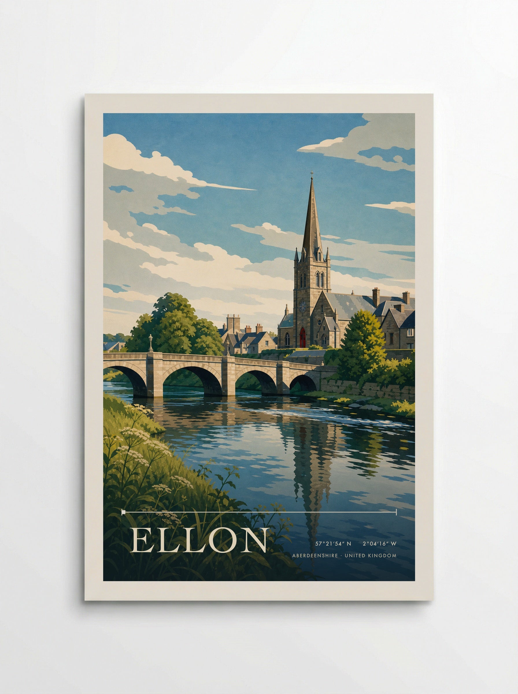 Ellon Aberdeenshire United Kingdom Travel Poster - Poster