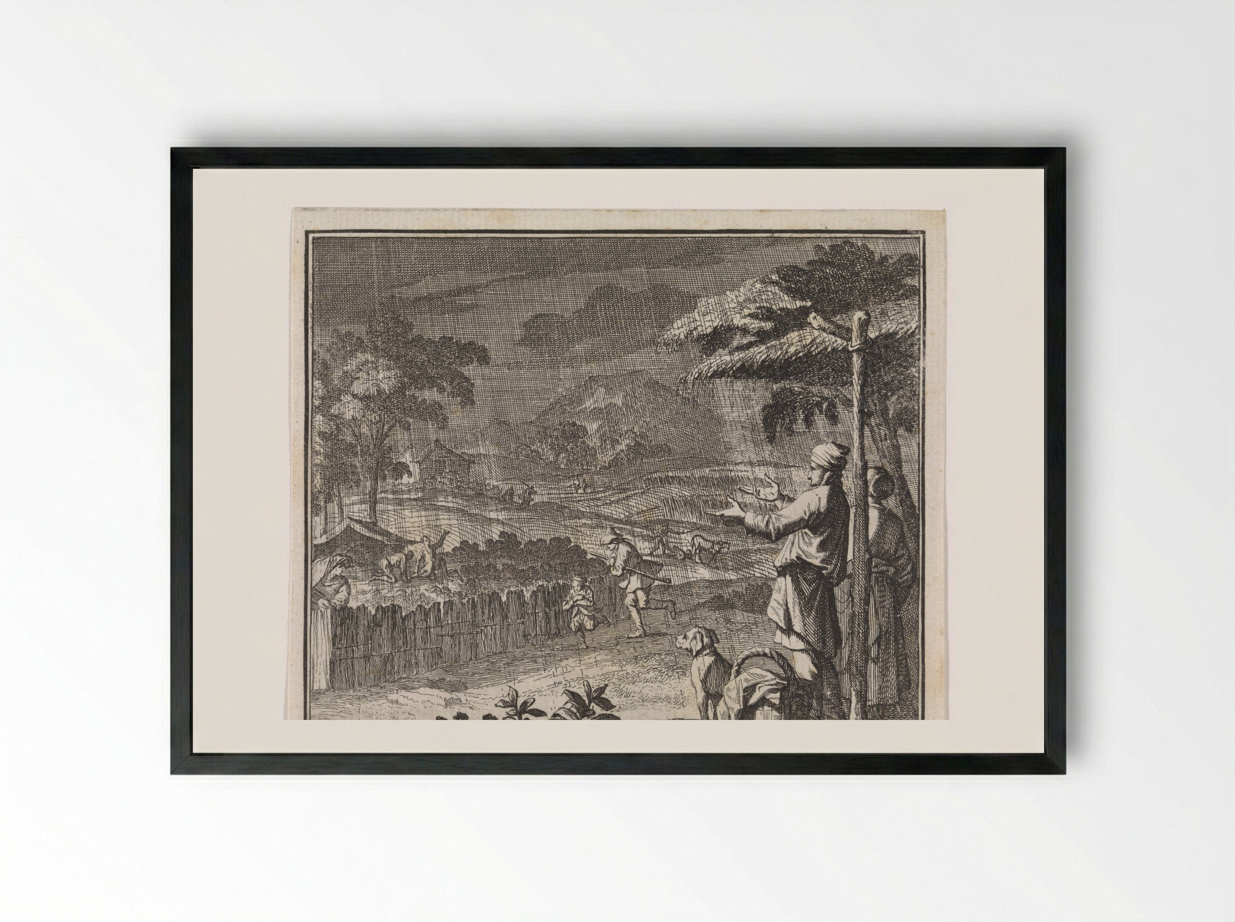 Embleem: regen - Christoph Weigel - Framed Print Black