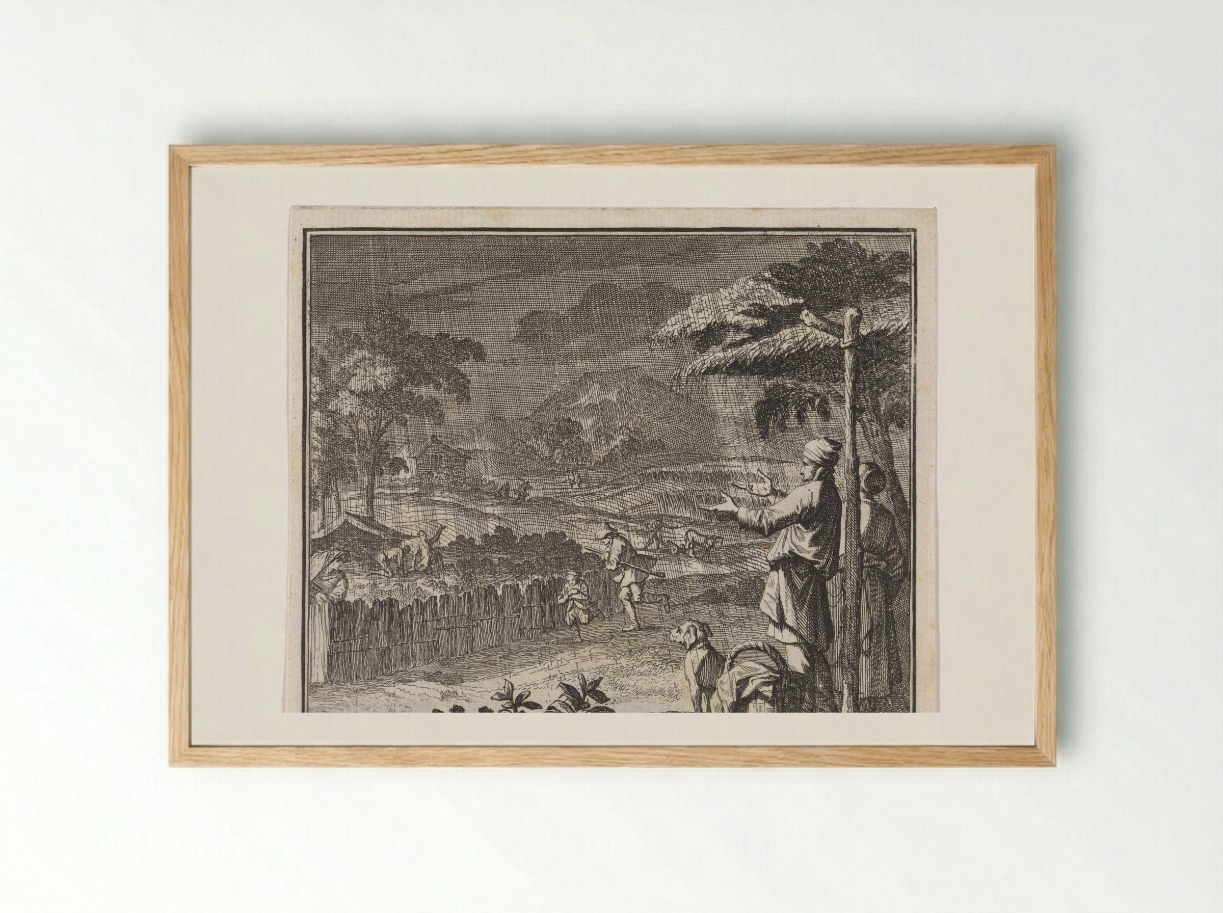 Embleem: regen - Christoph Weigel - Framed Print Wood