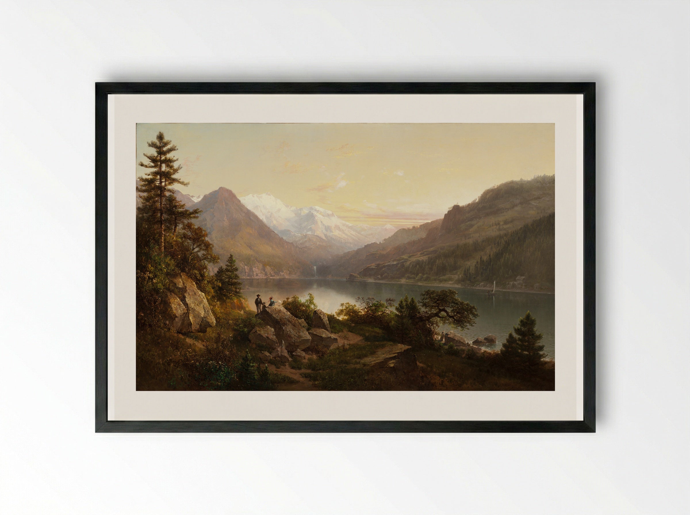 Emerald Bay, Lake Tahoe - Thomas Hill - Framed Print Black