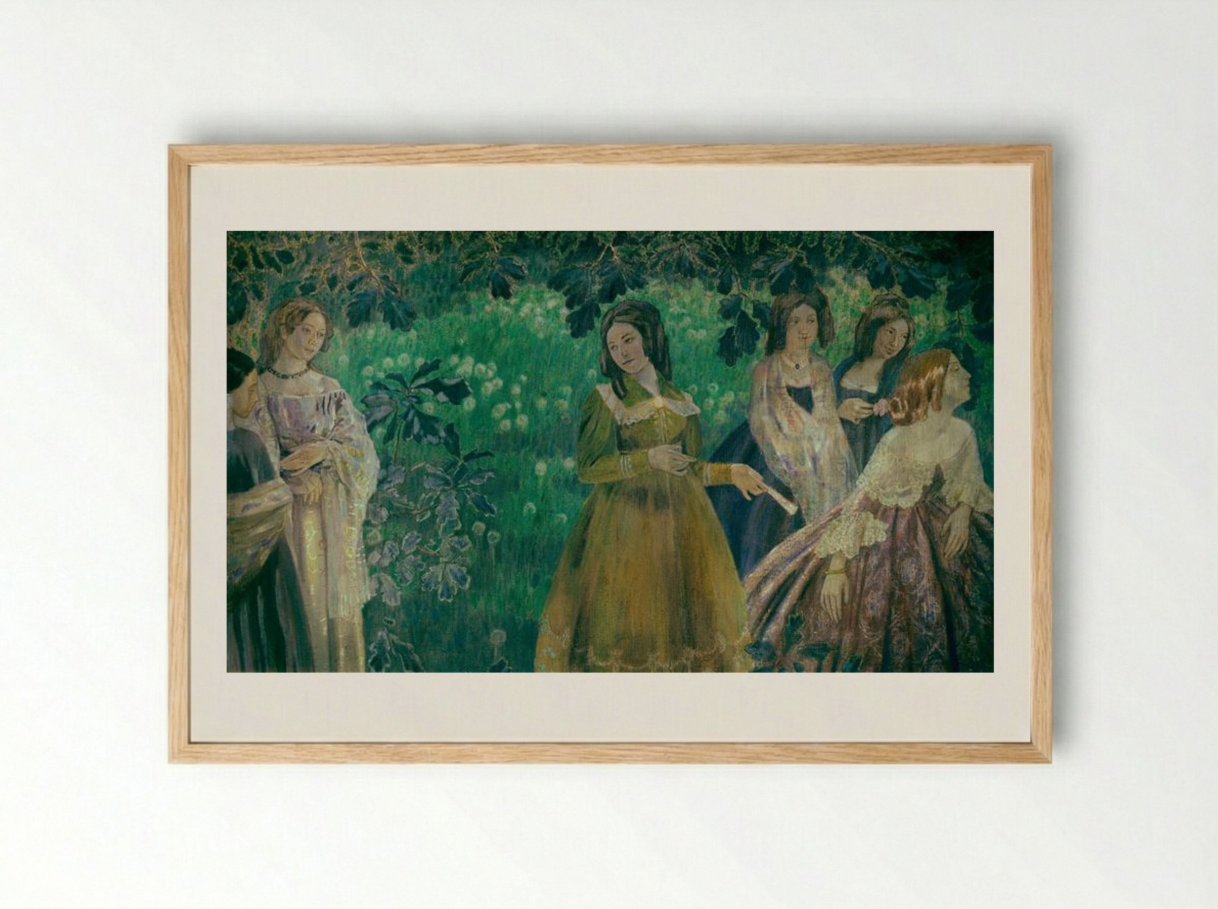 Emerald Necklace - Victor Borisov-Musatov - Framed Print Wood