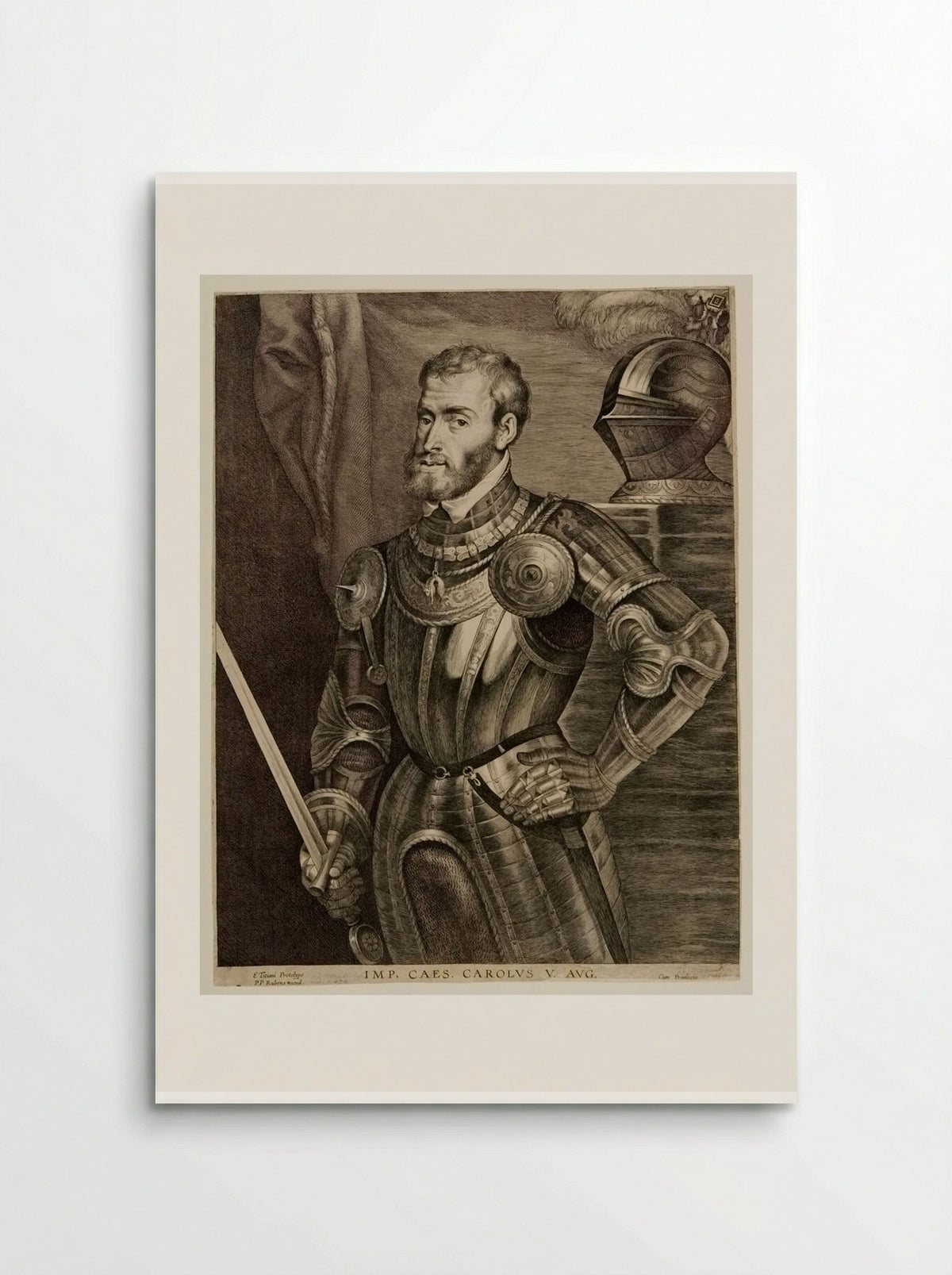 Emperor Charles V - Lucas Vorsterman I - Poster