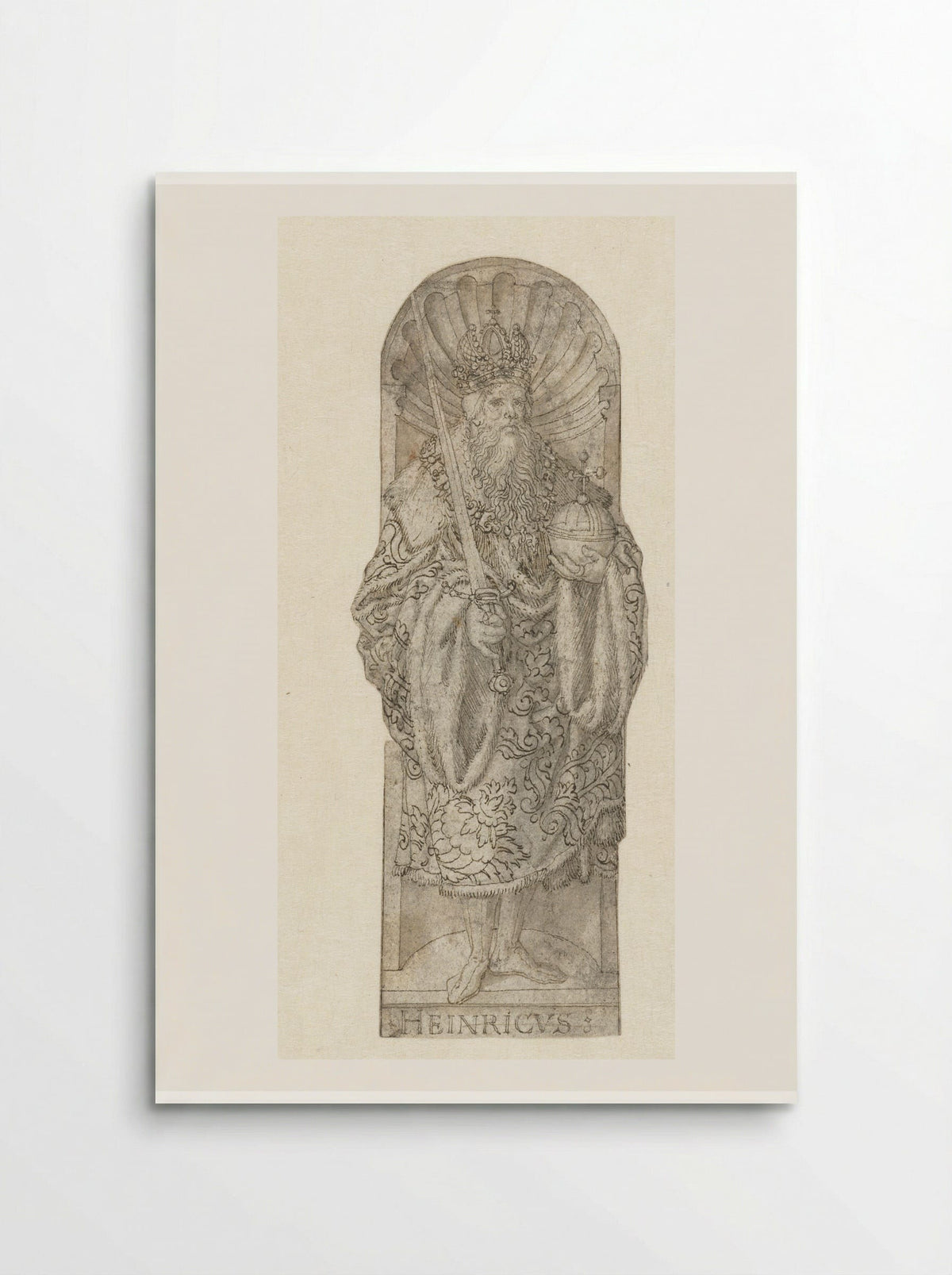 Emperor Henry II in a Niche - Heinrich Aldegrever - Poster