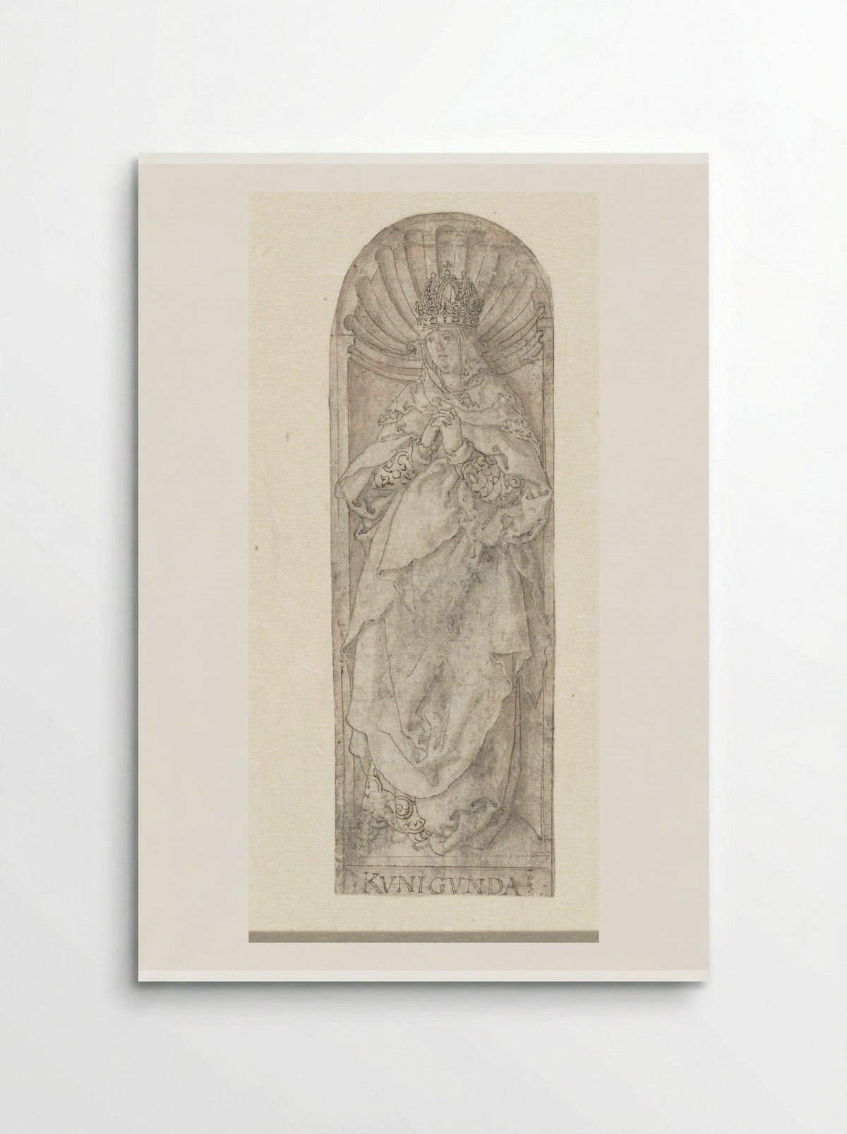 Empress Kunigunde in a Niche - Heinrich Aldegrever - Poster
