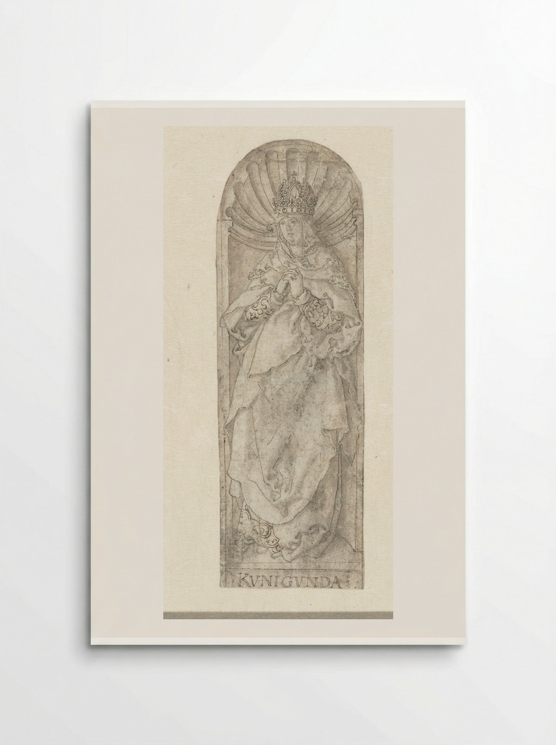 Empress Kunigunde in a Niche - Heinrich Aldegrever - Poster