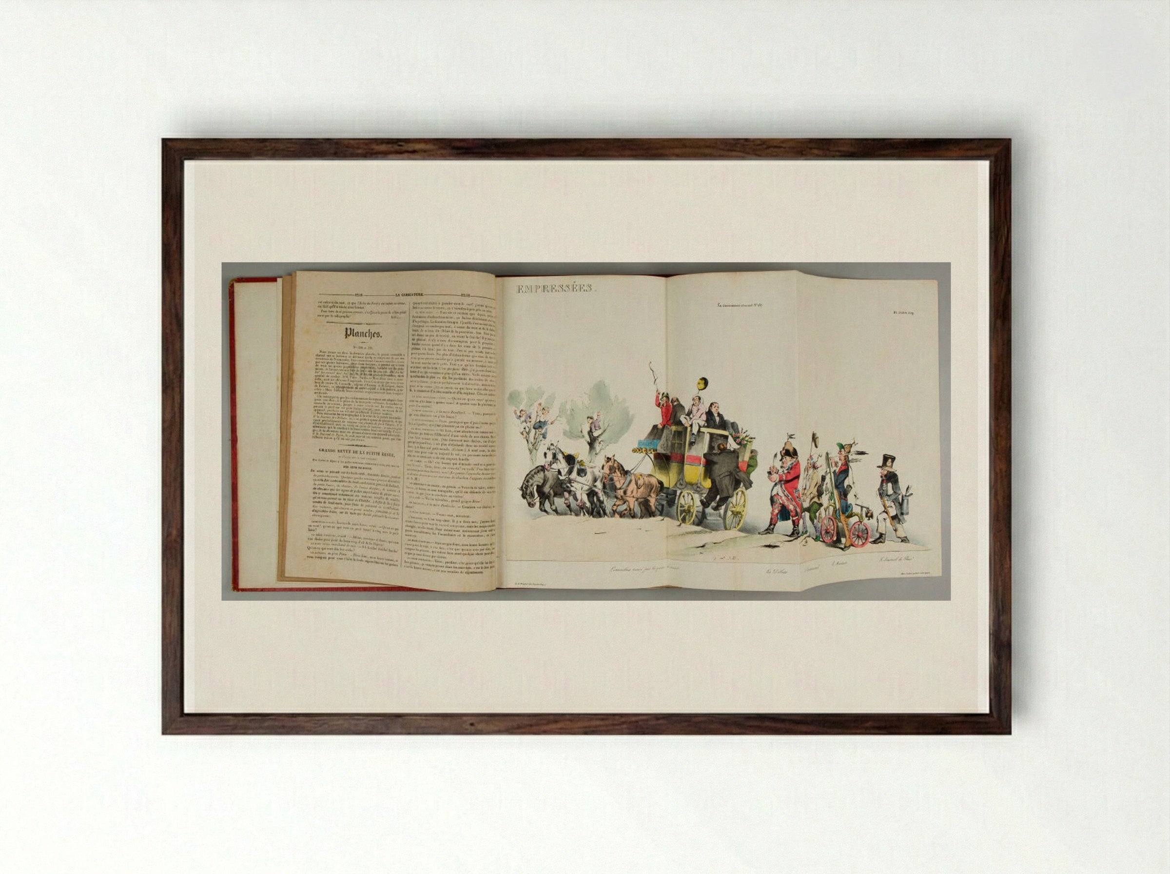 Empressées - Various Artists - Framed Print Dark Wood