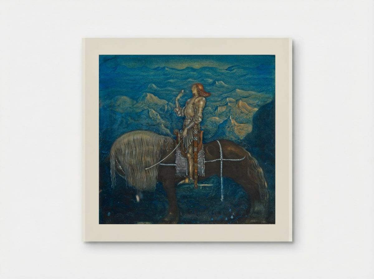 En riddare red fram - John Bauer - Poster