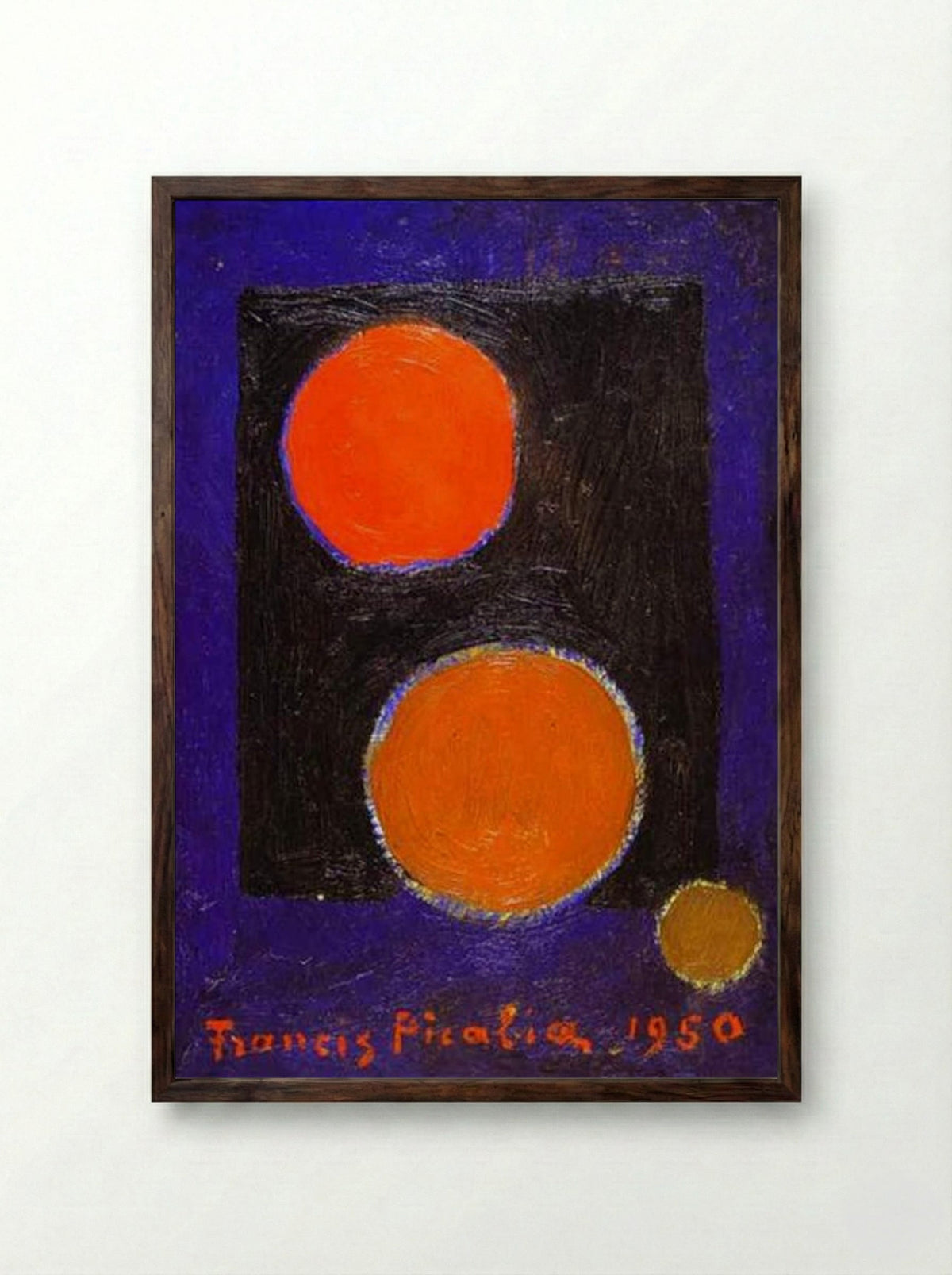 Encirclement - Francis Picabia - Framed Print Dark Wood