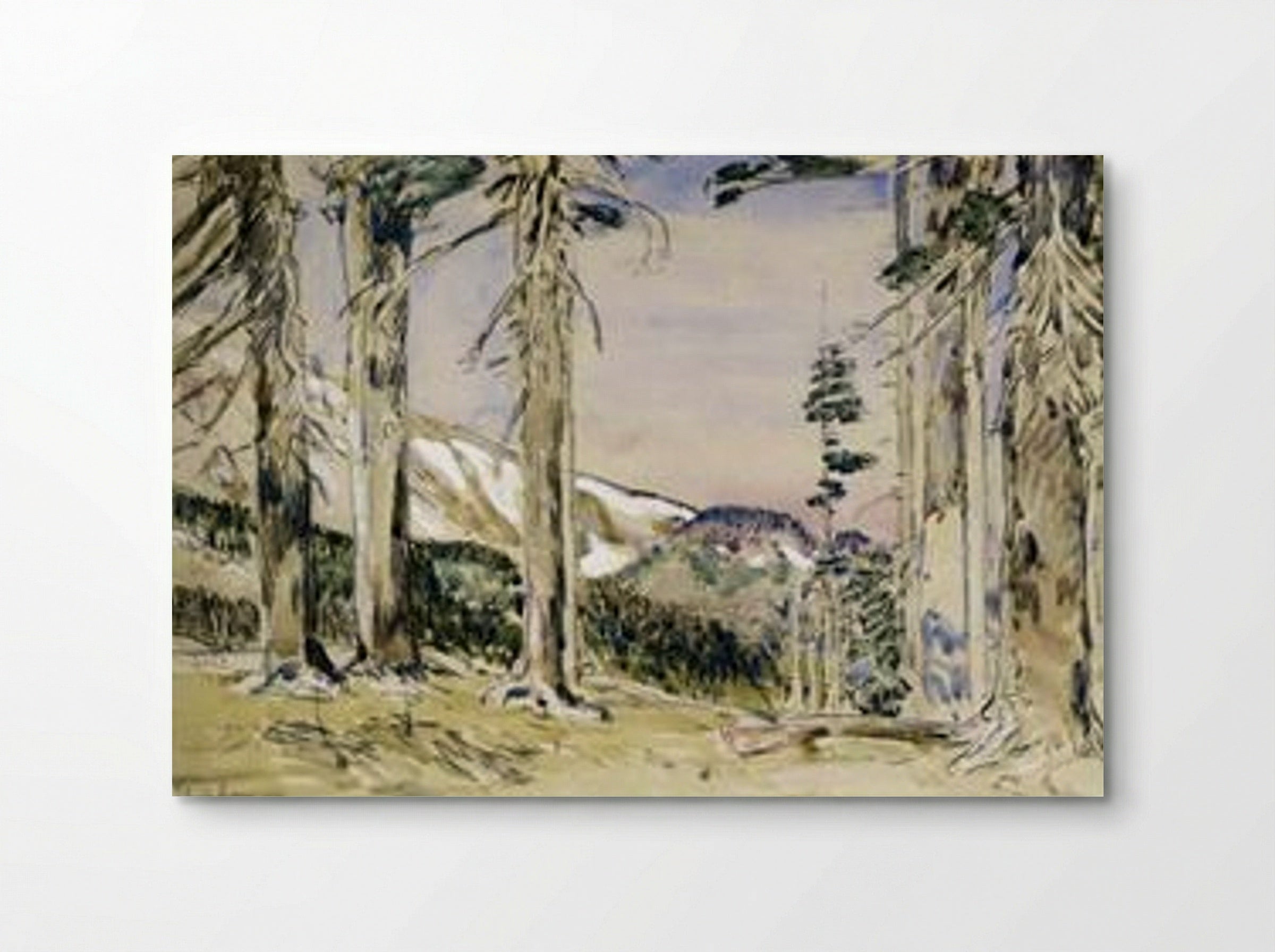 End of Timberline, Mt. Hood - Childe Hassam - Poster