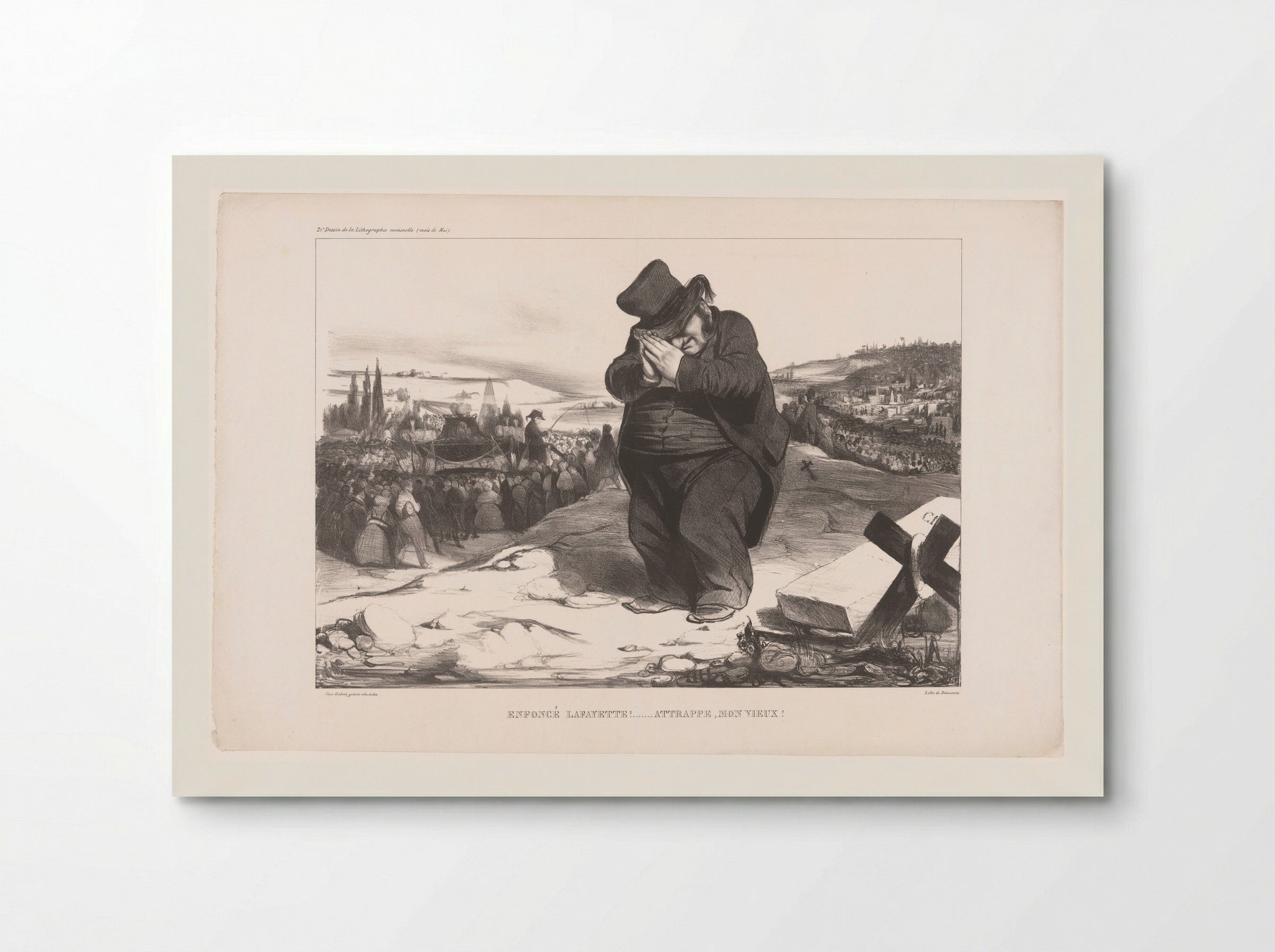 Enfoncé Lafayette! Attrappe, mon vieux! - Honoré Daumier - Poster