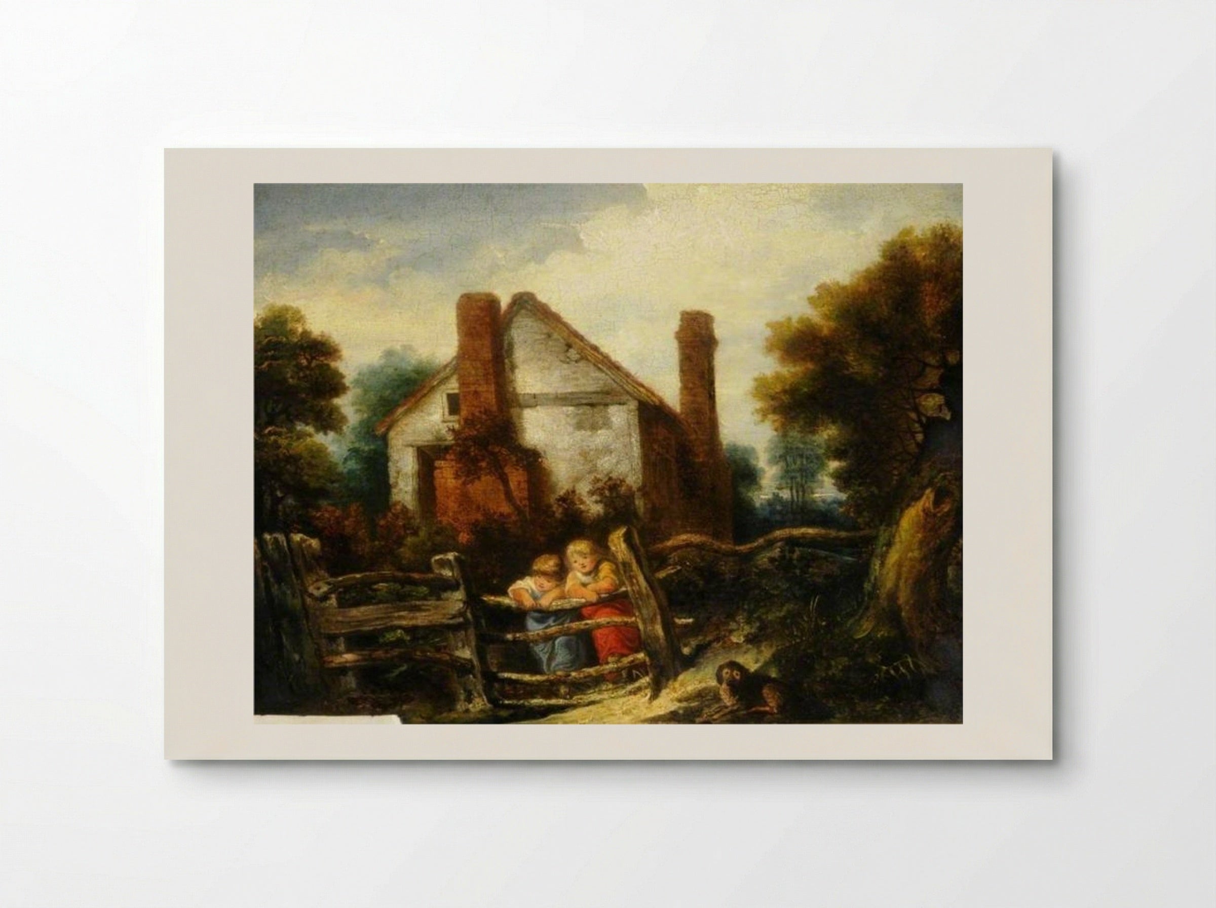 English Cottage Scene - William Collins - Poster